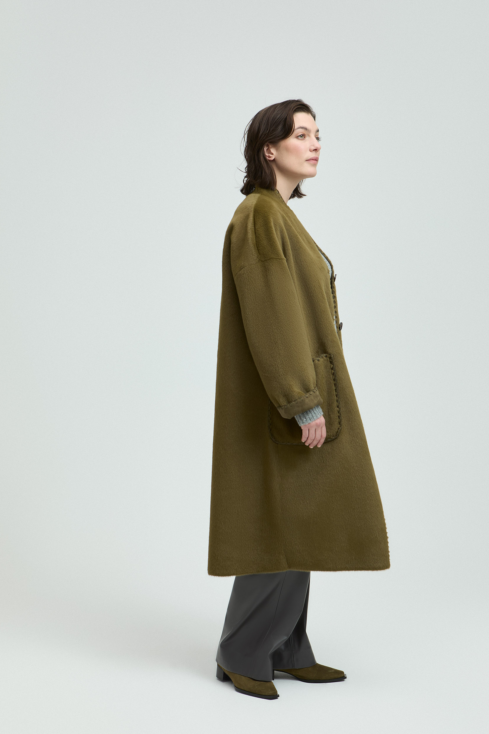 Long manteau à la mode
