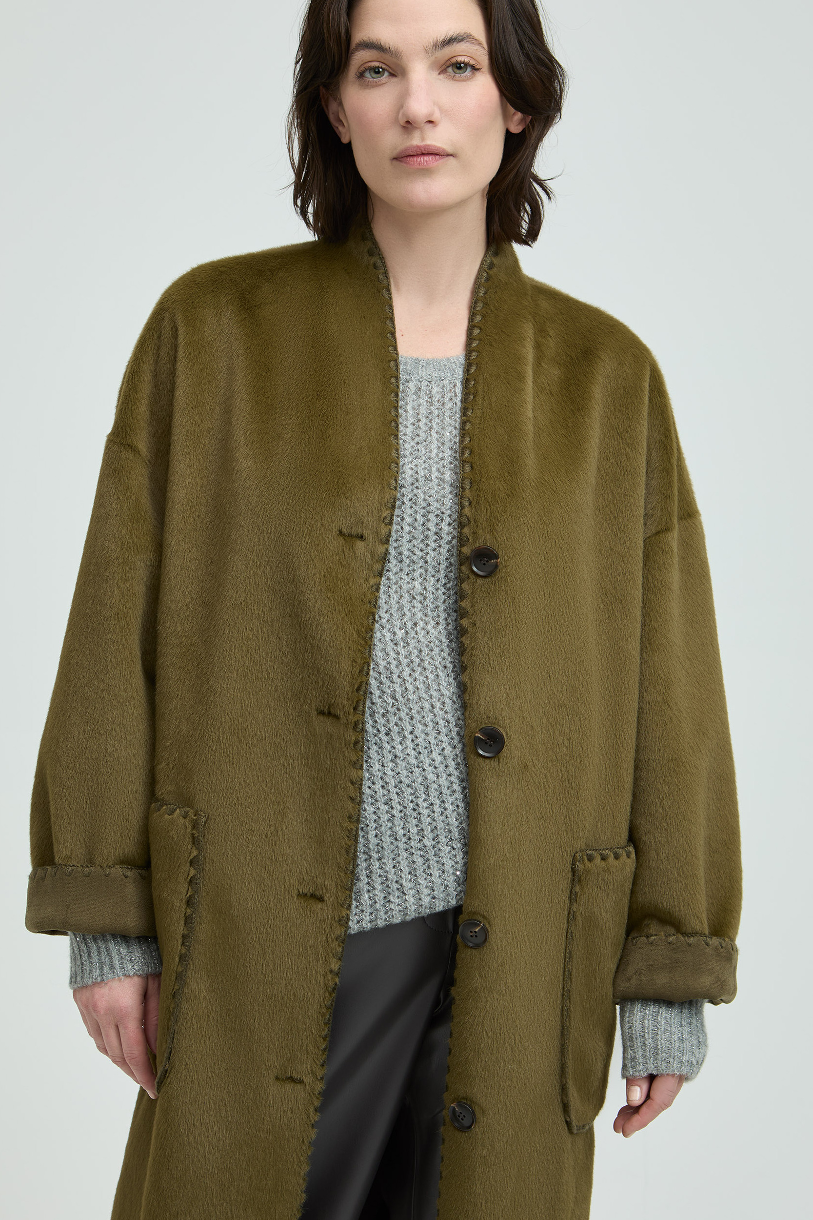 Long manteau à la mode
