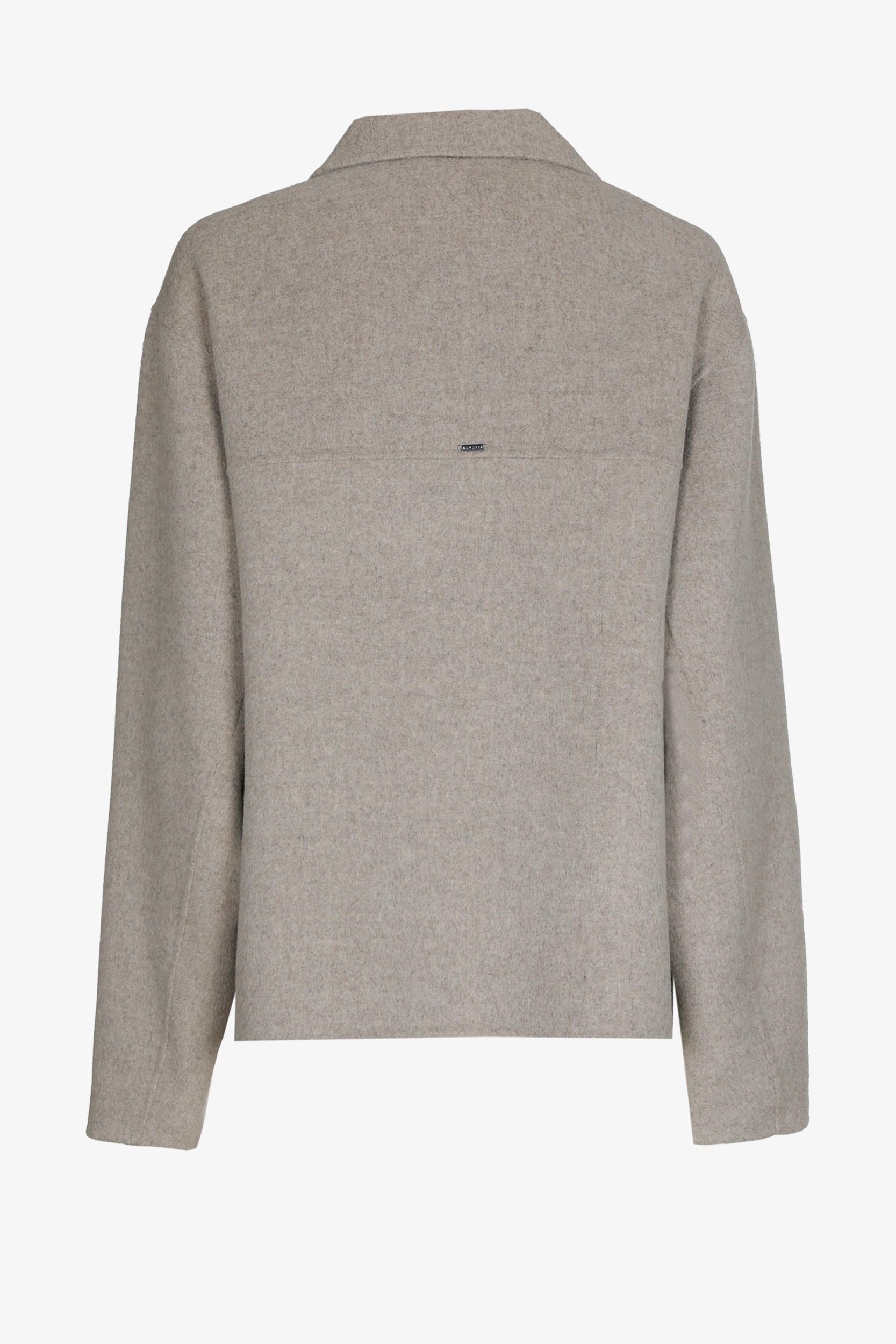 Oversized jasje met hemdkraag
