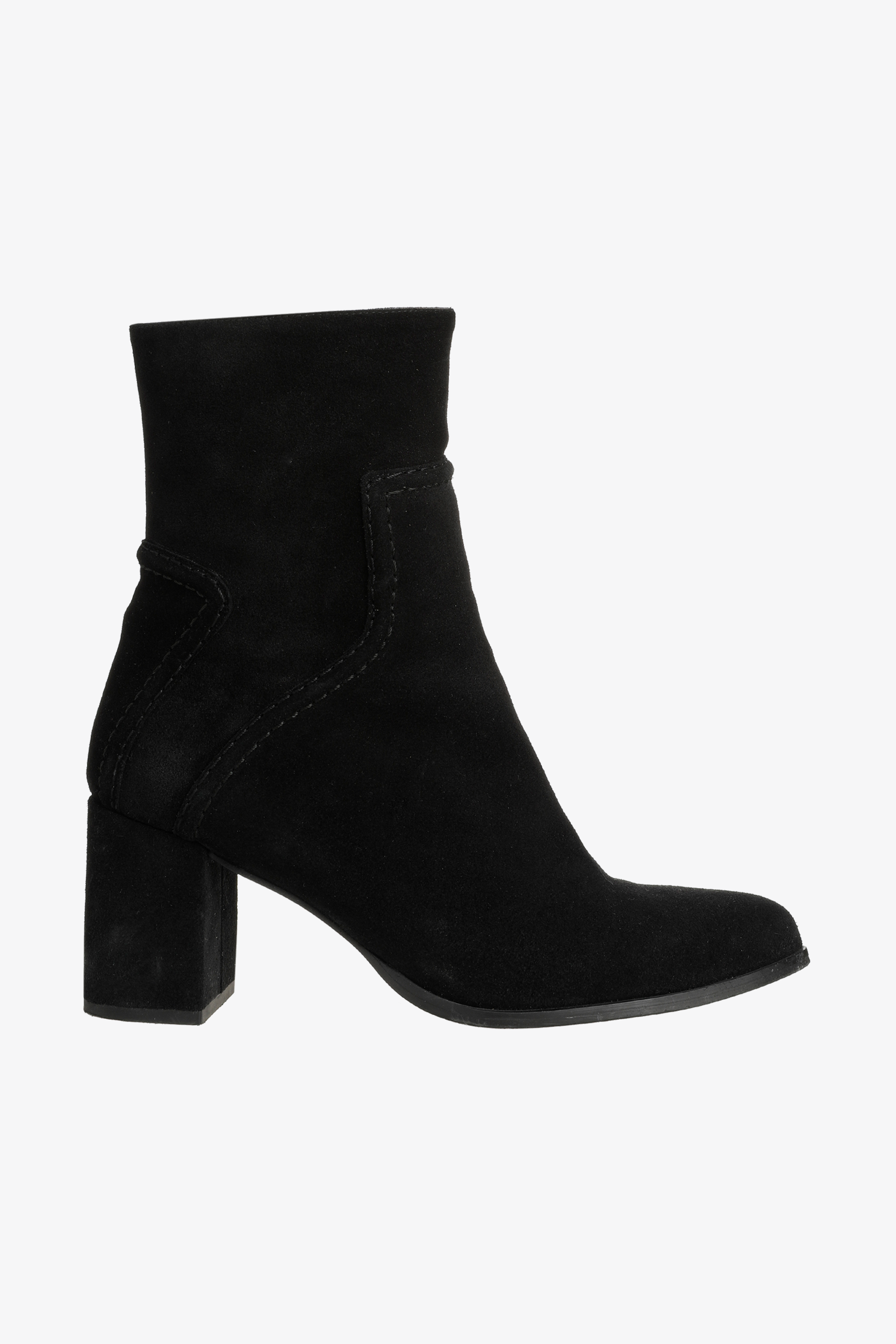 Bottines en daim à talon