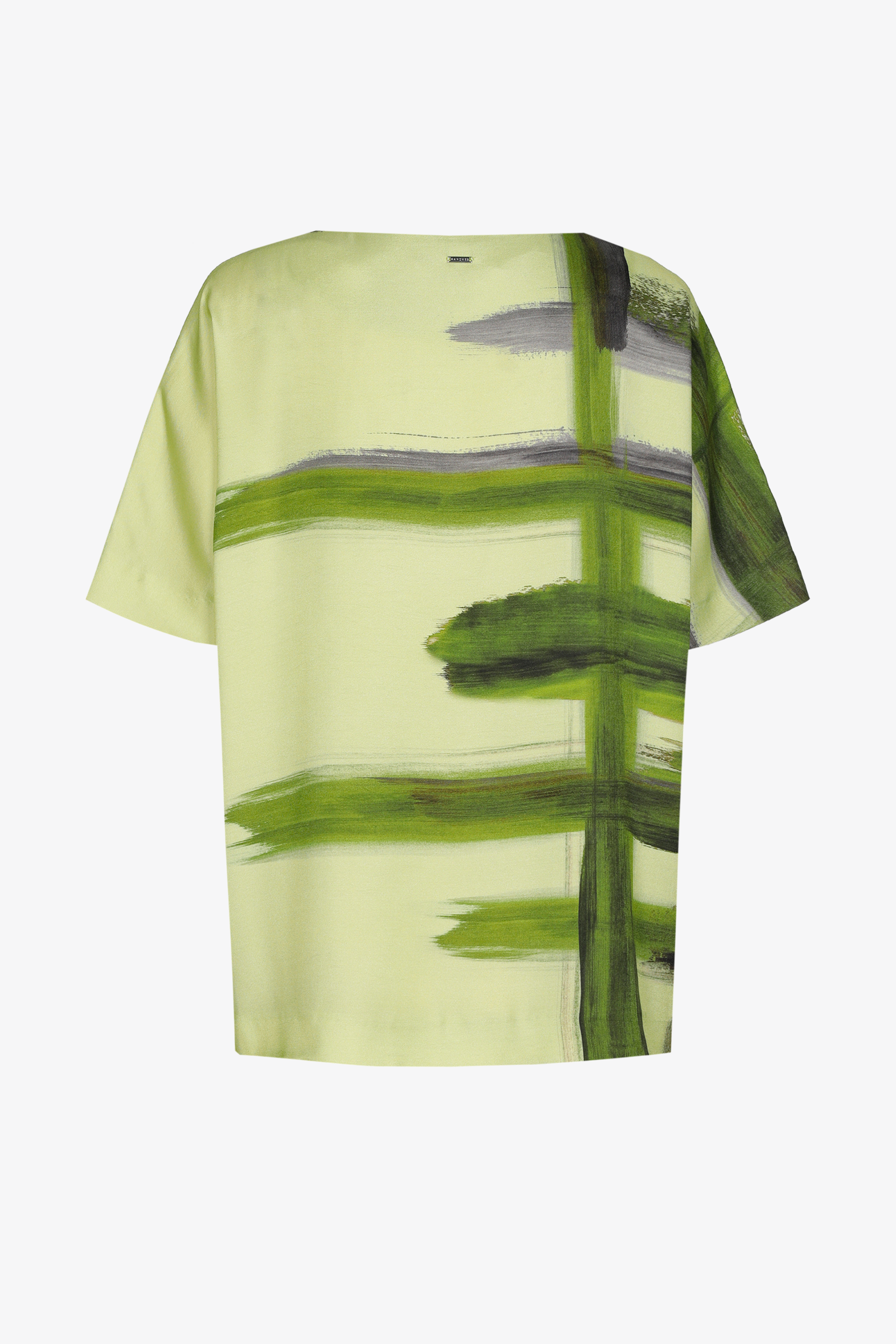 Blouse met asymmetrische print