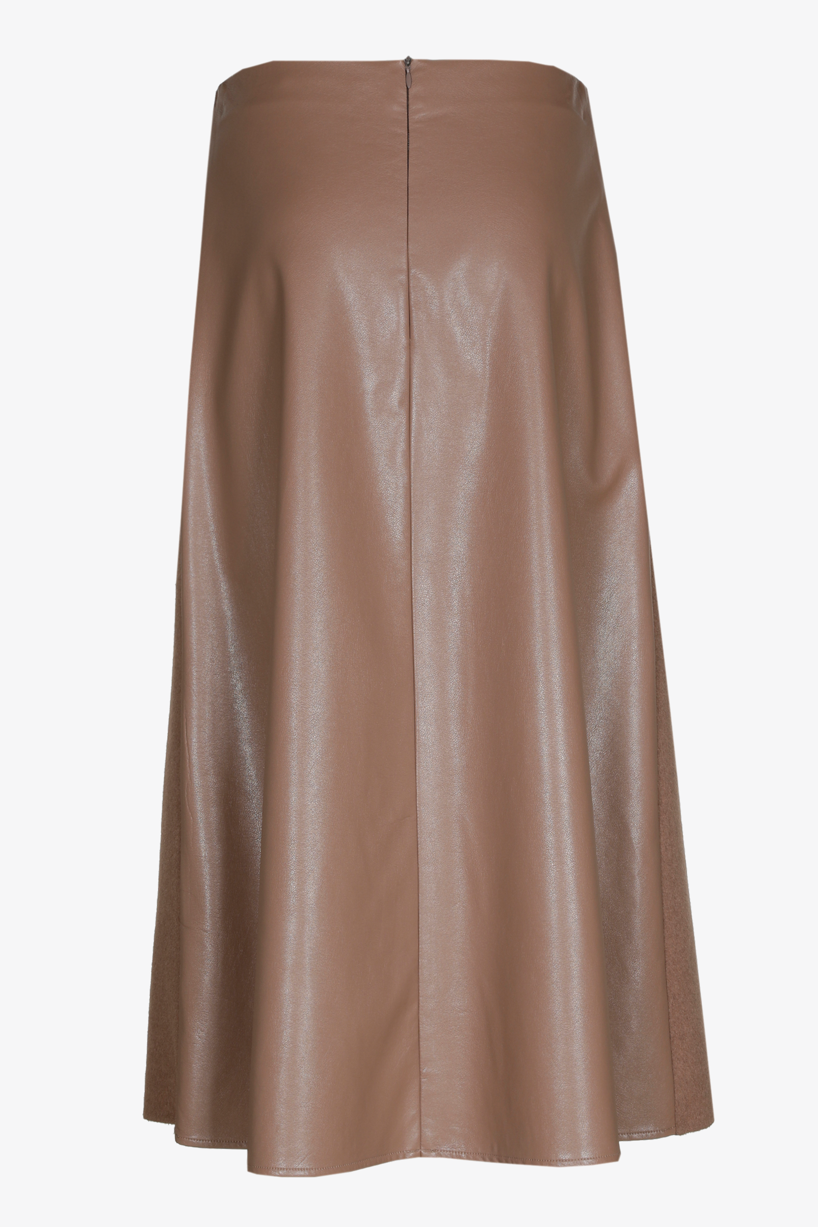 A-line skirt in two fabrics