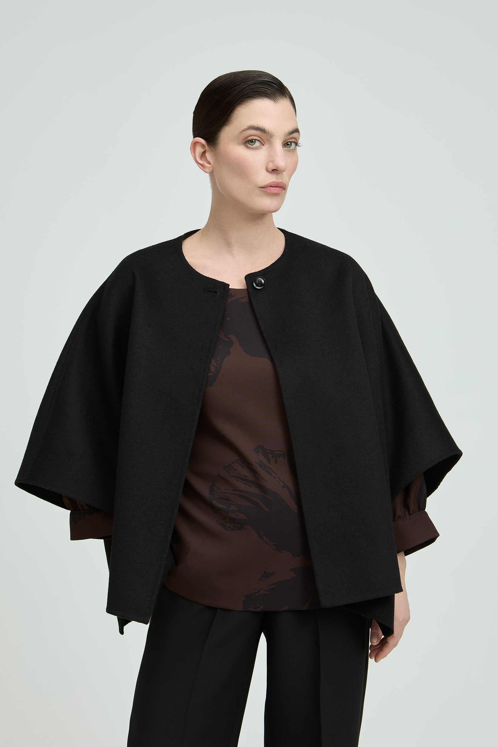 Cape in double-face stof