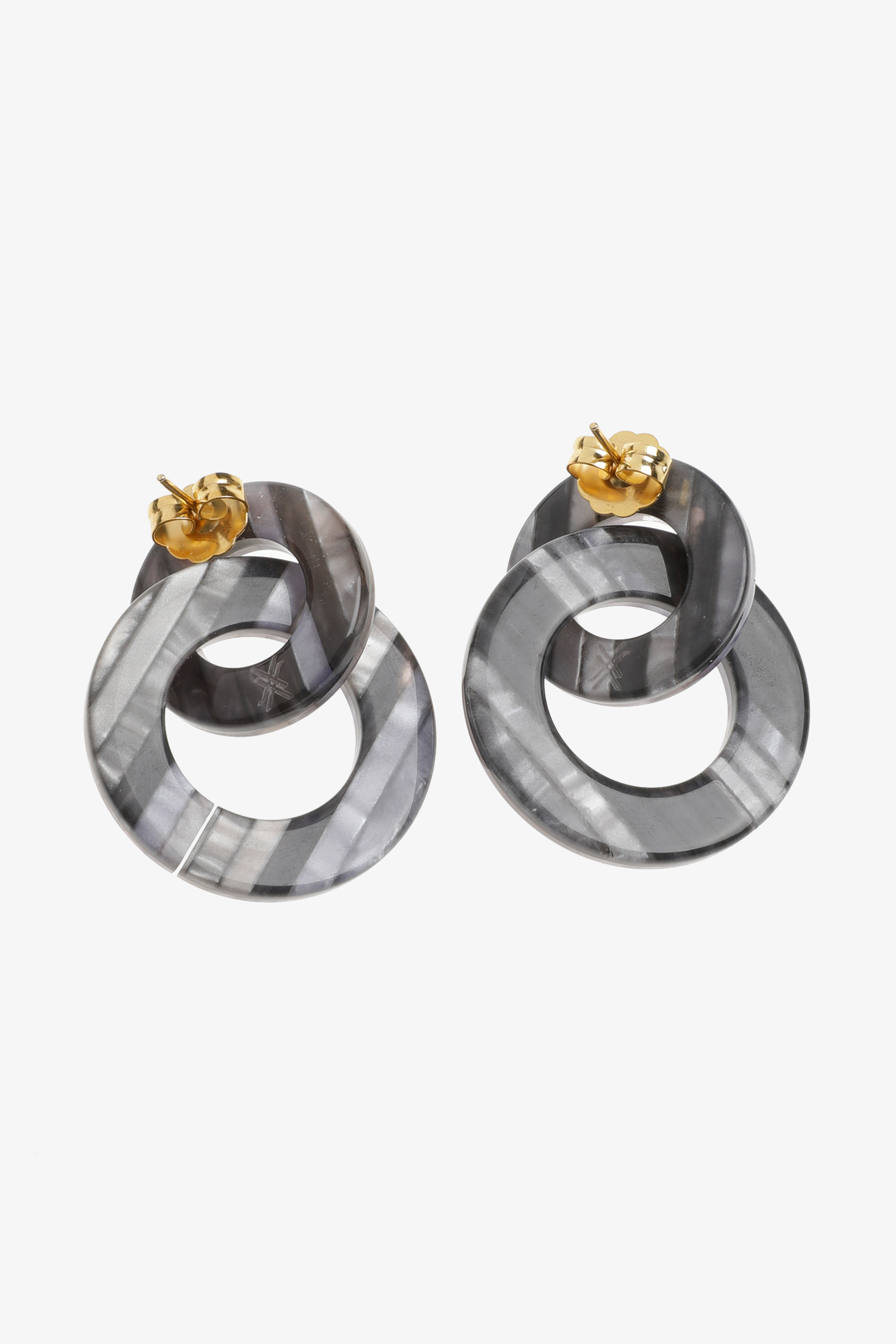 Oorbellen met ronde hanger