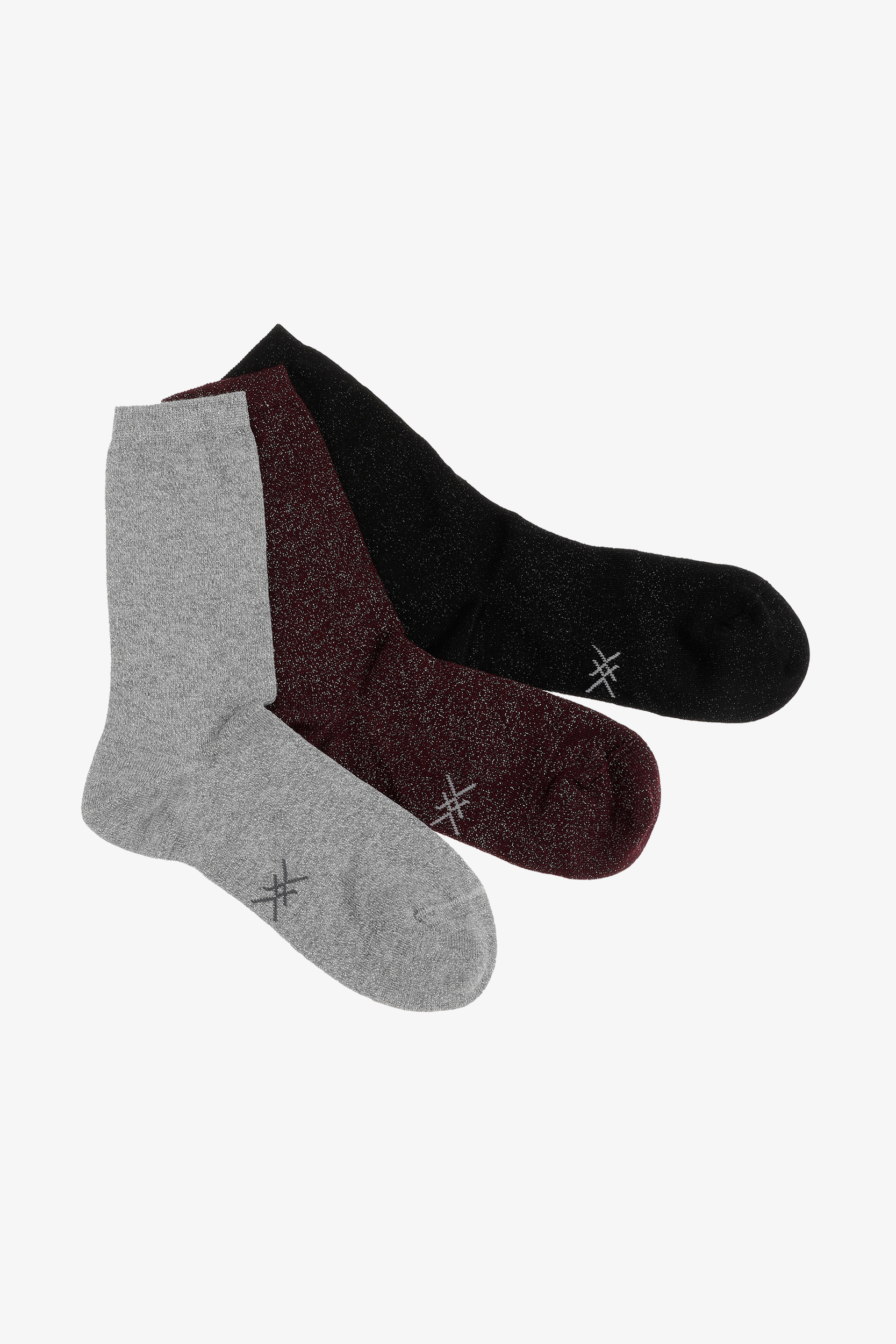 Gift box lurex socks