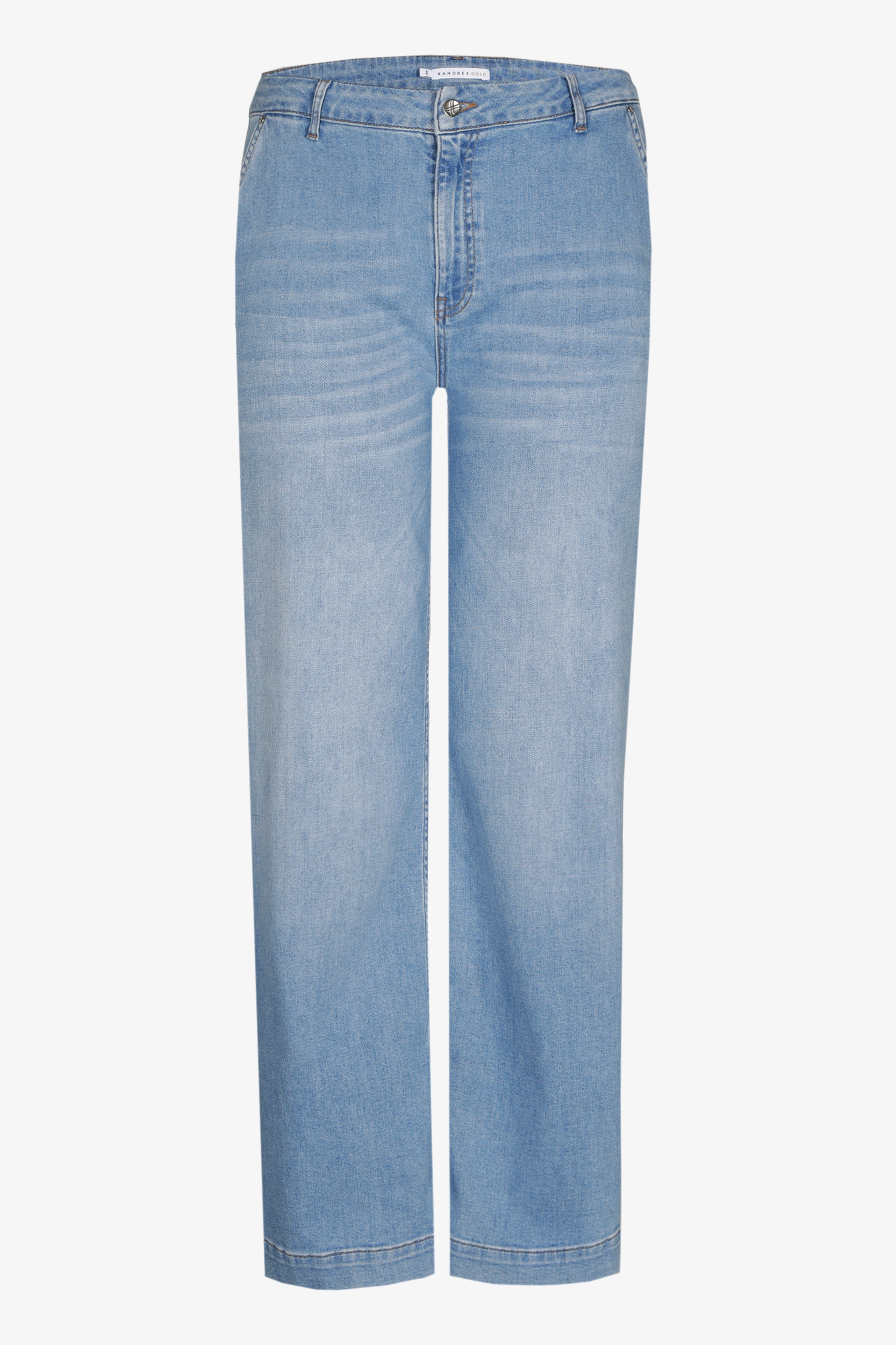 Jeansbroek met wijde pijpen