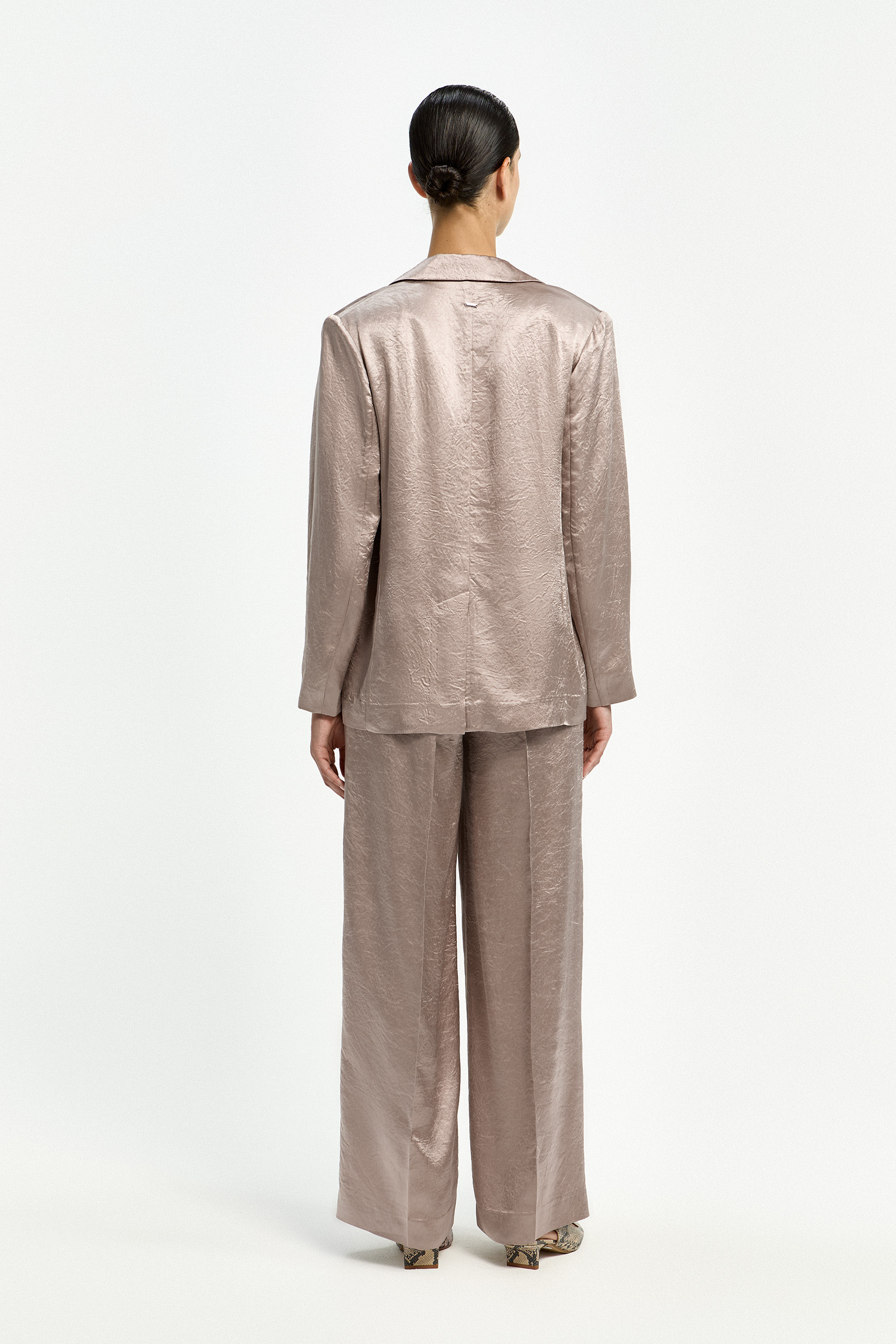 Blazer met verfijnde plooien