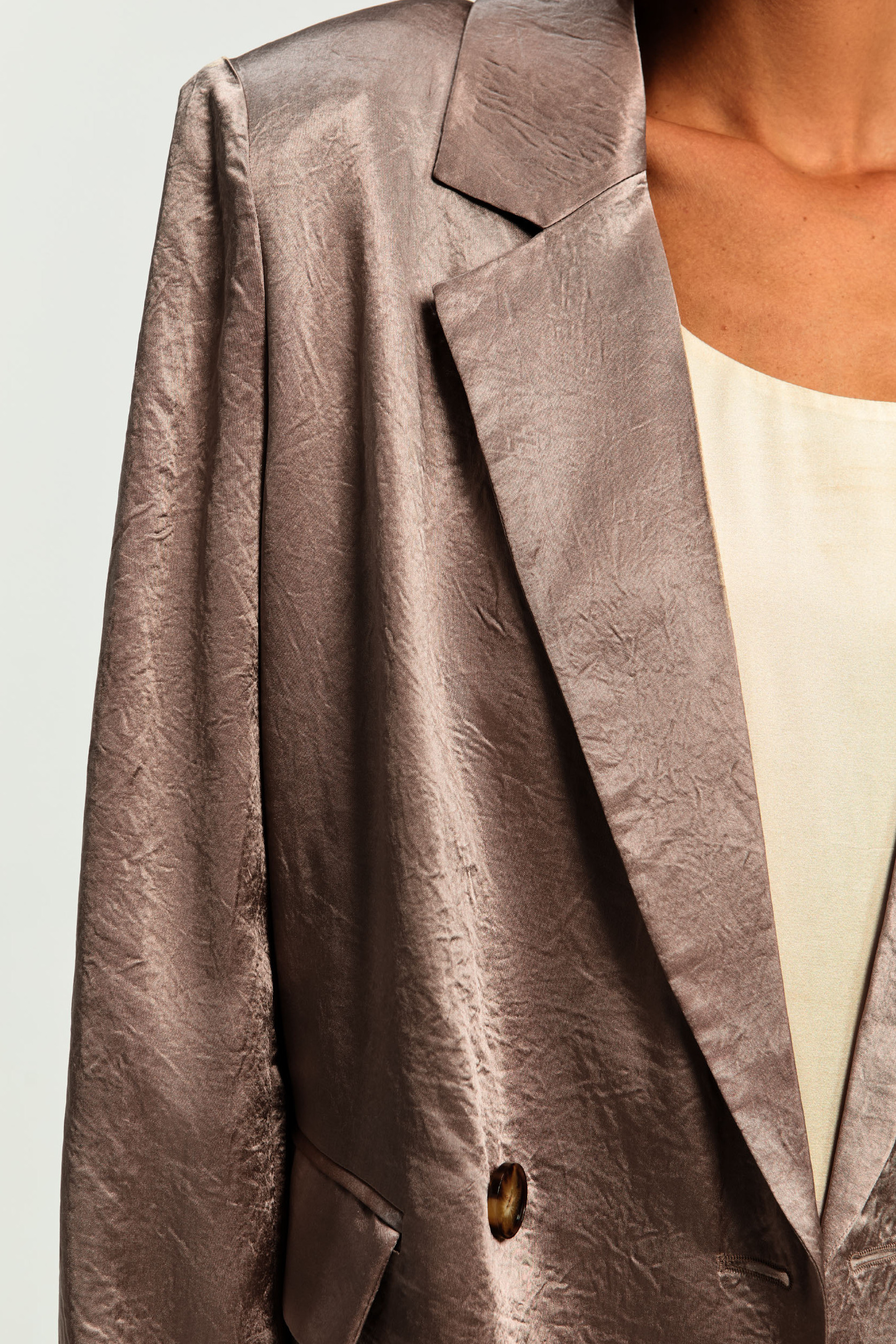 Blazer met verfijnde plooien