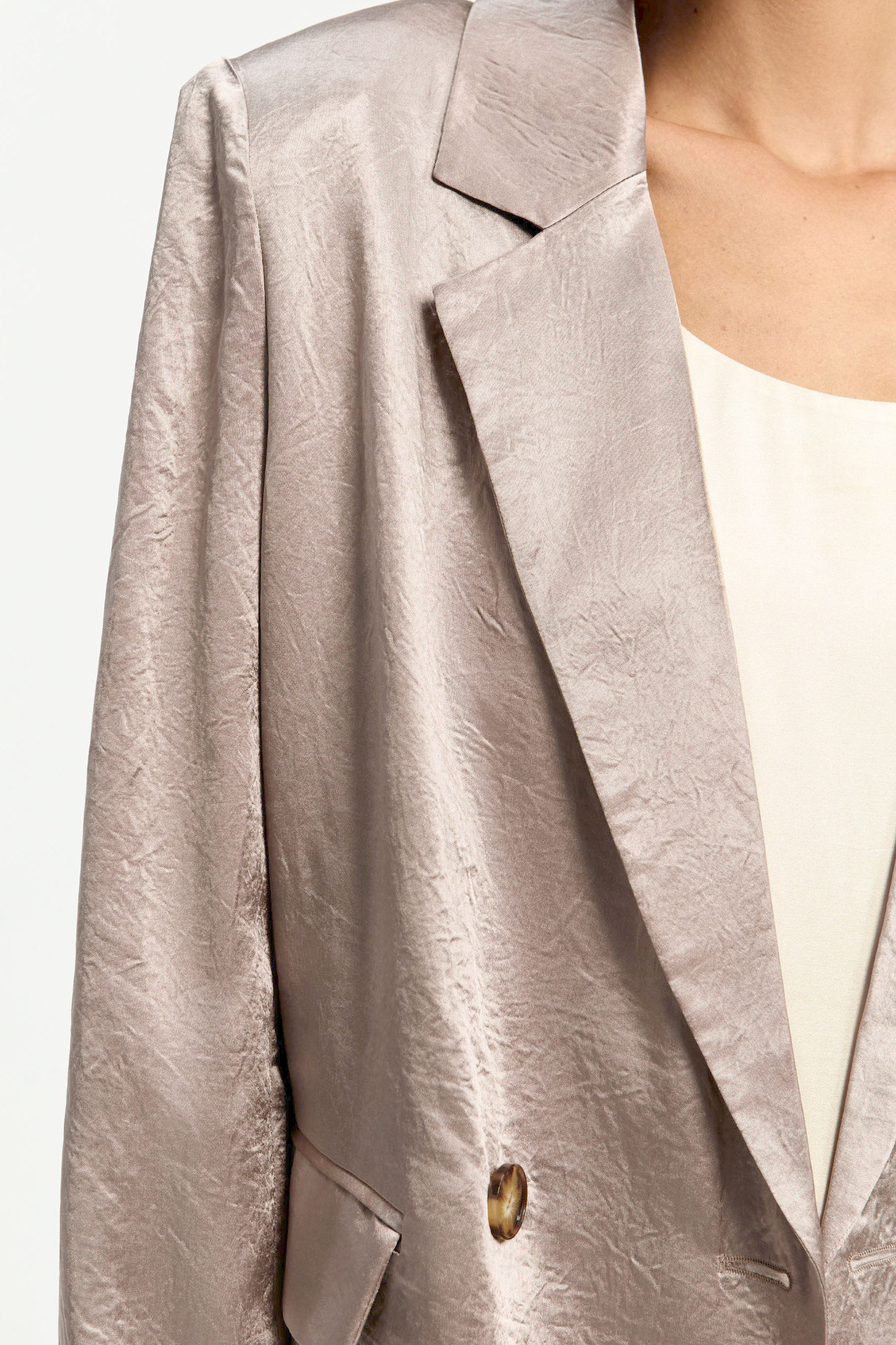 Blazer mit dezenten Falten