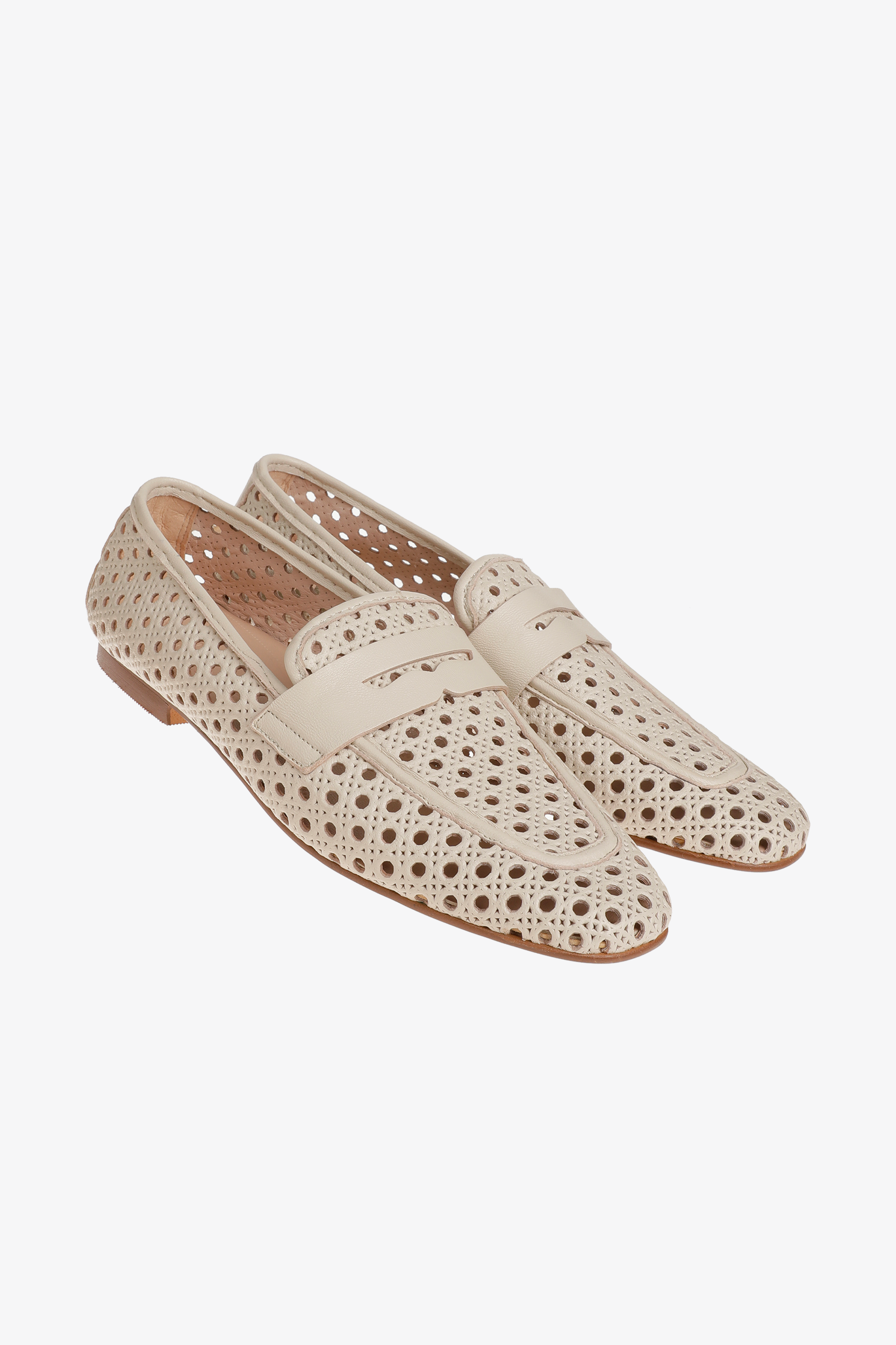 Loafer mit Rattan