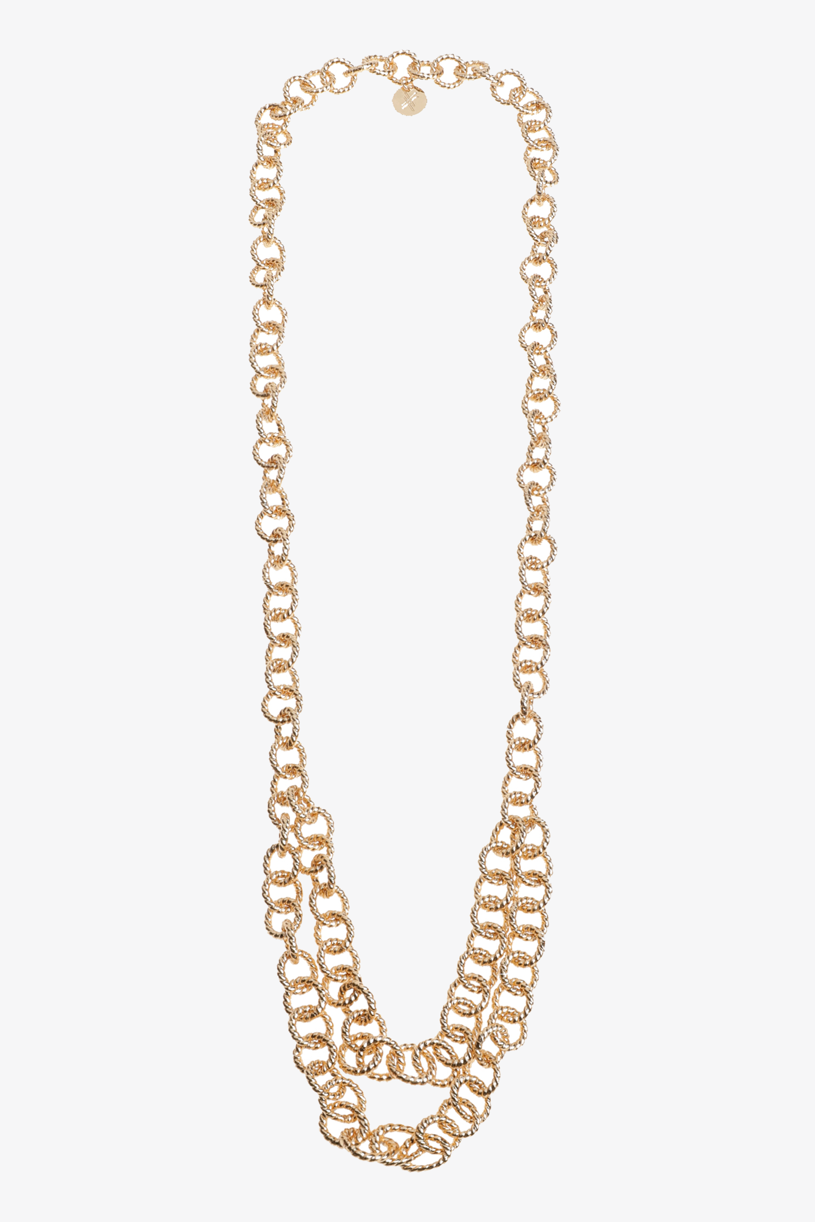 Lange schakelketting in 3 lagen