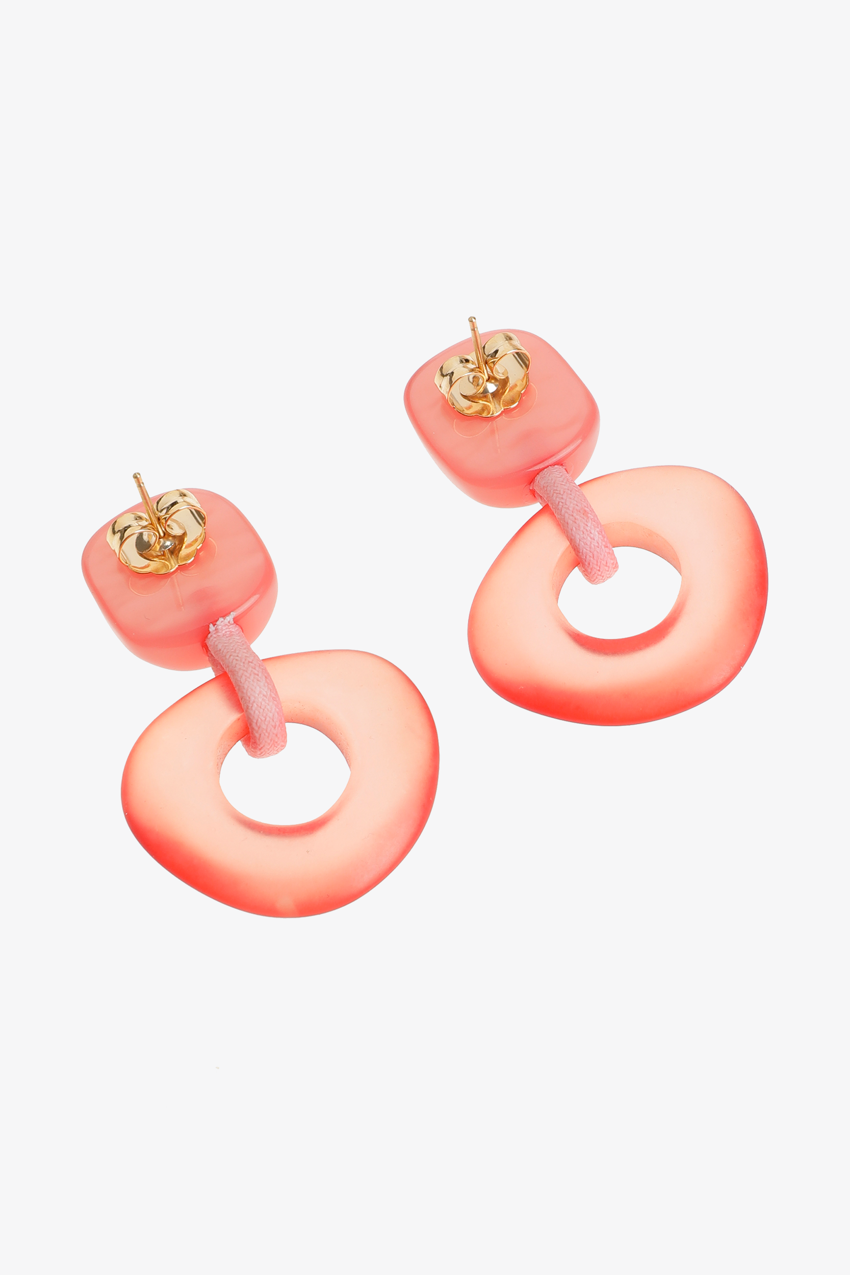 Oorbellen met ronde hanger