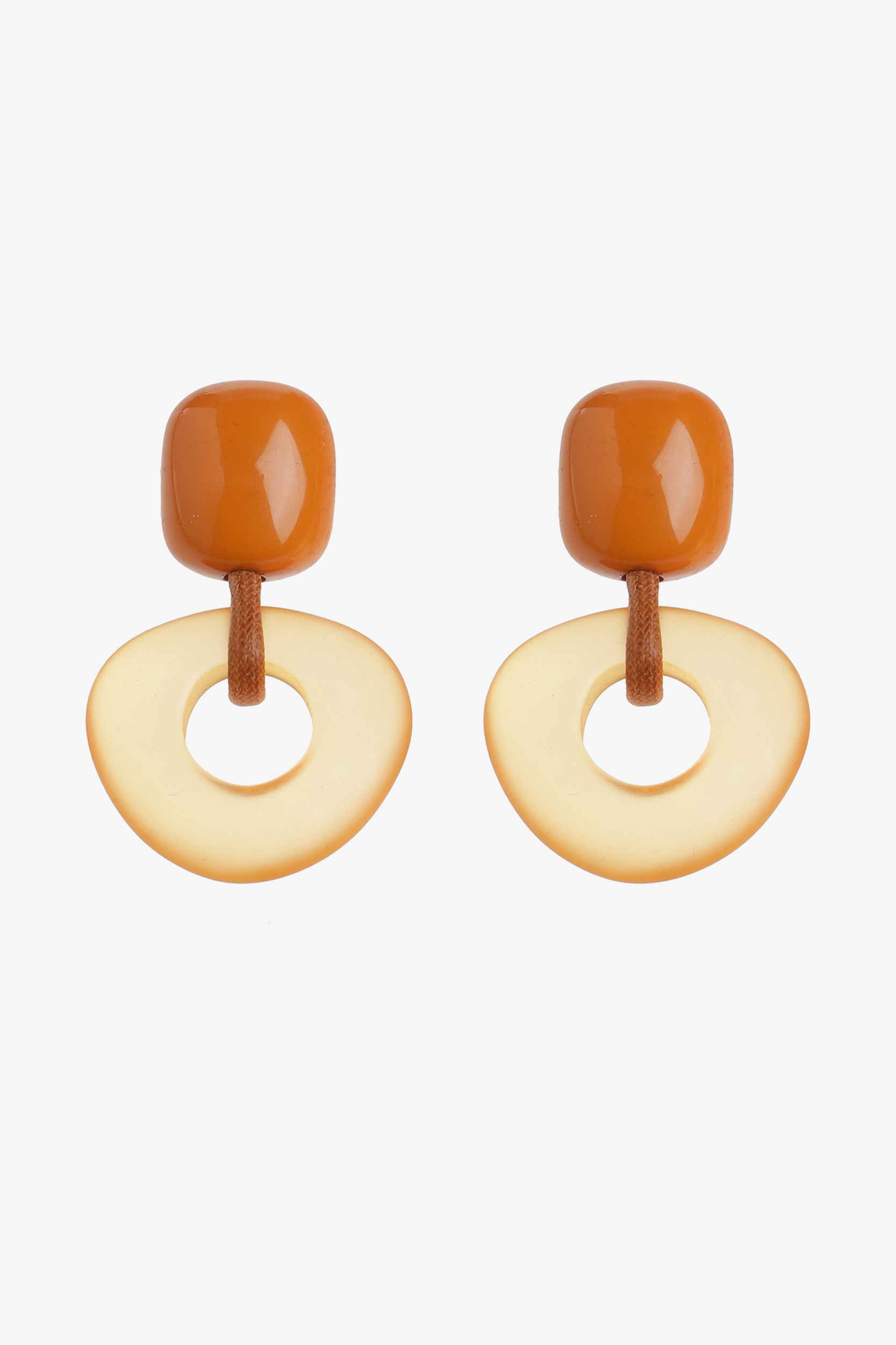 Oorbellen met ronde hanger