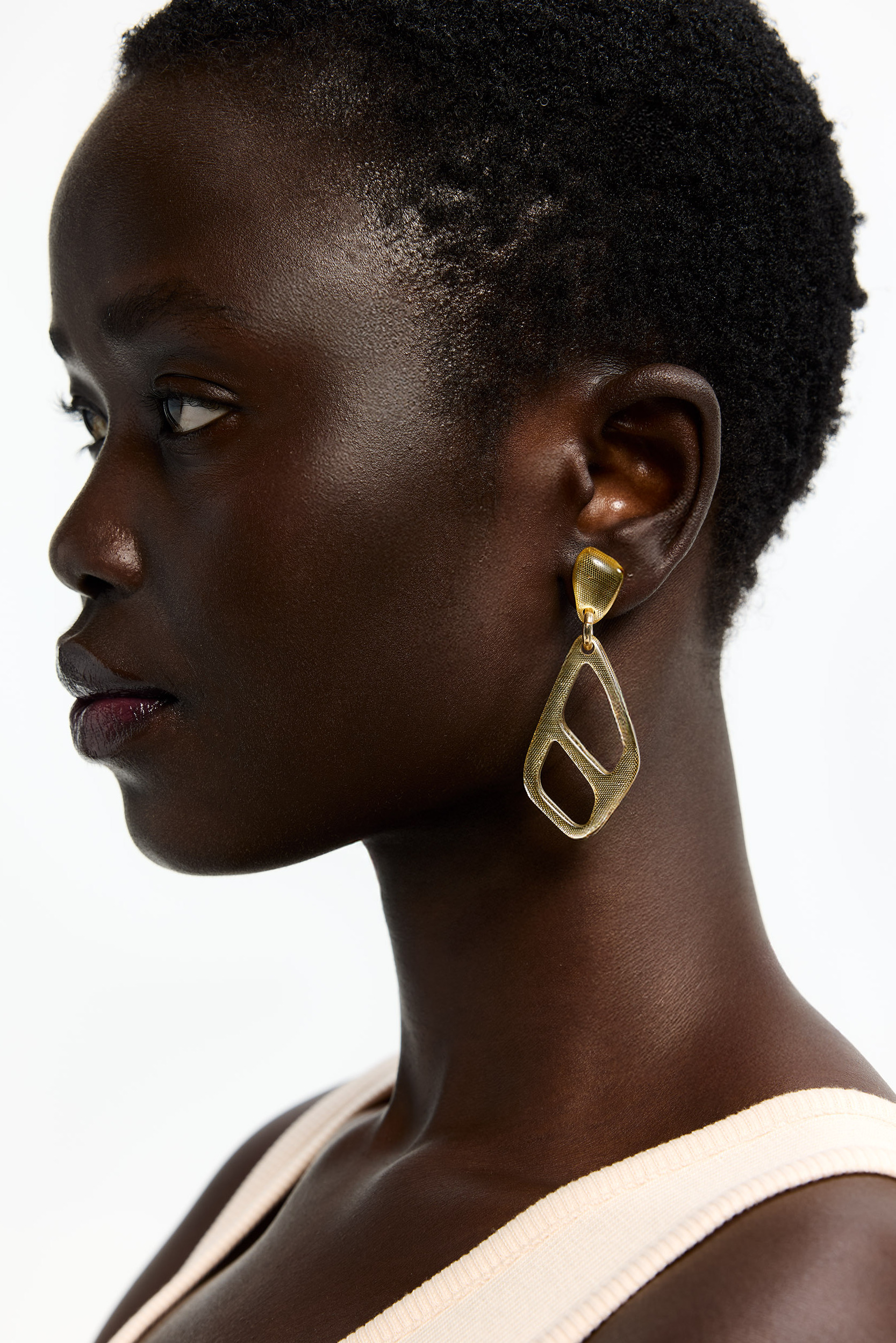 Boucles d’oreilles avec pendentif original