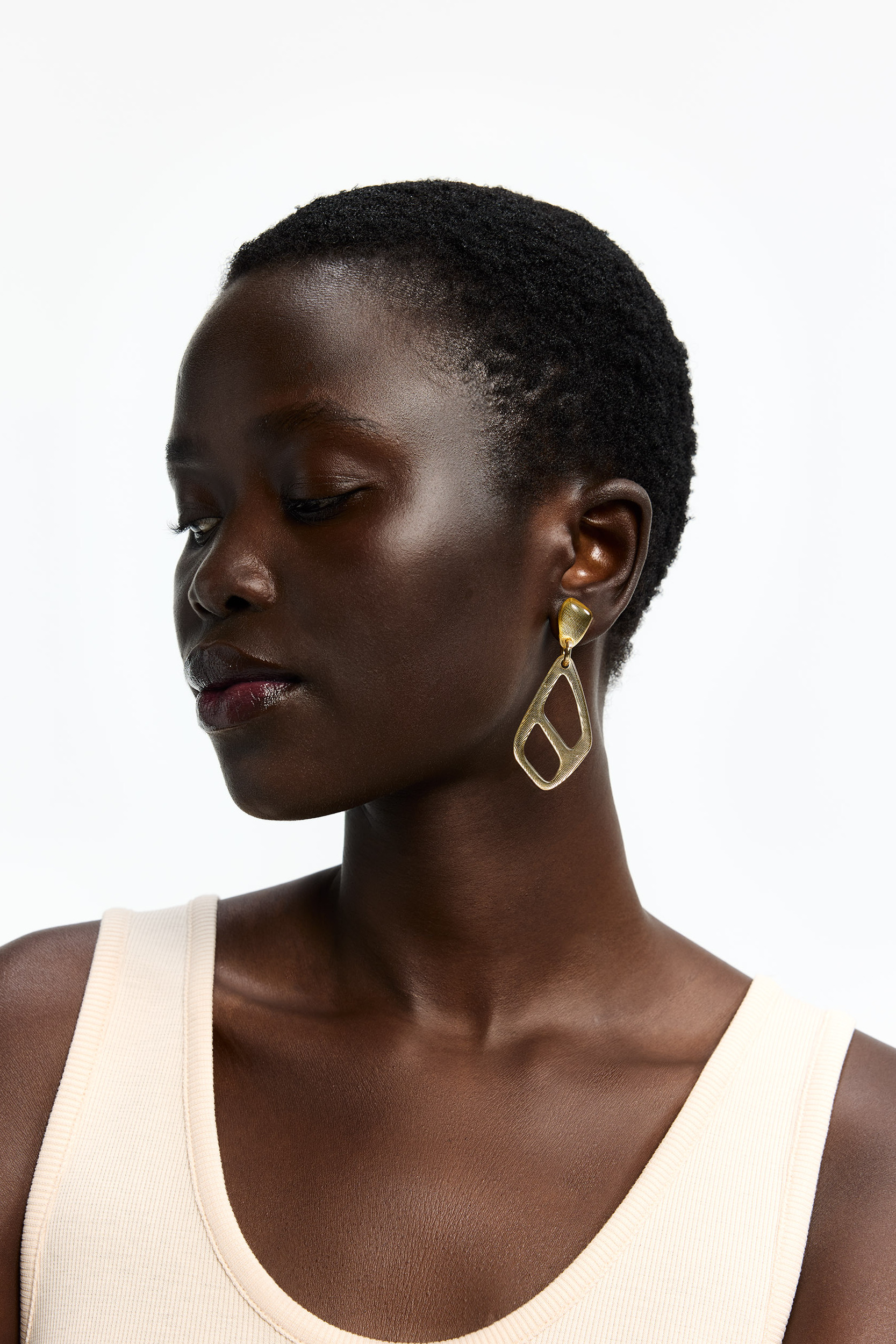 Boucles d’oreilles avec pendentif original