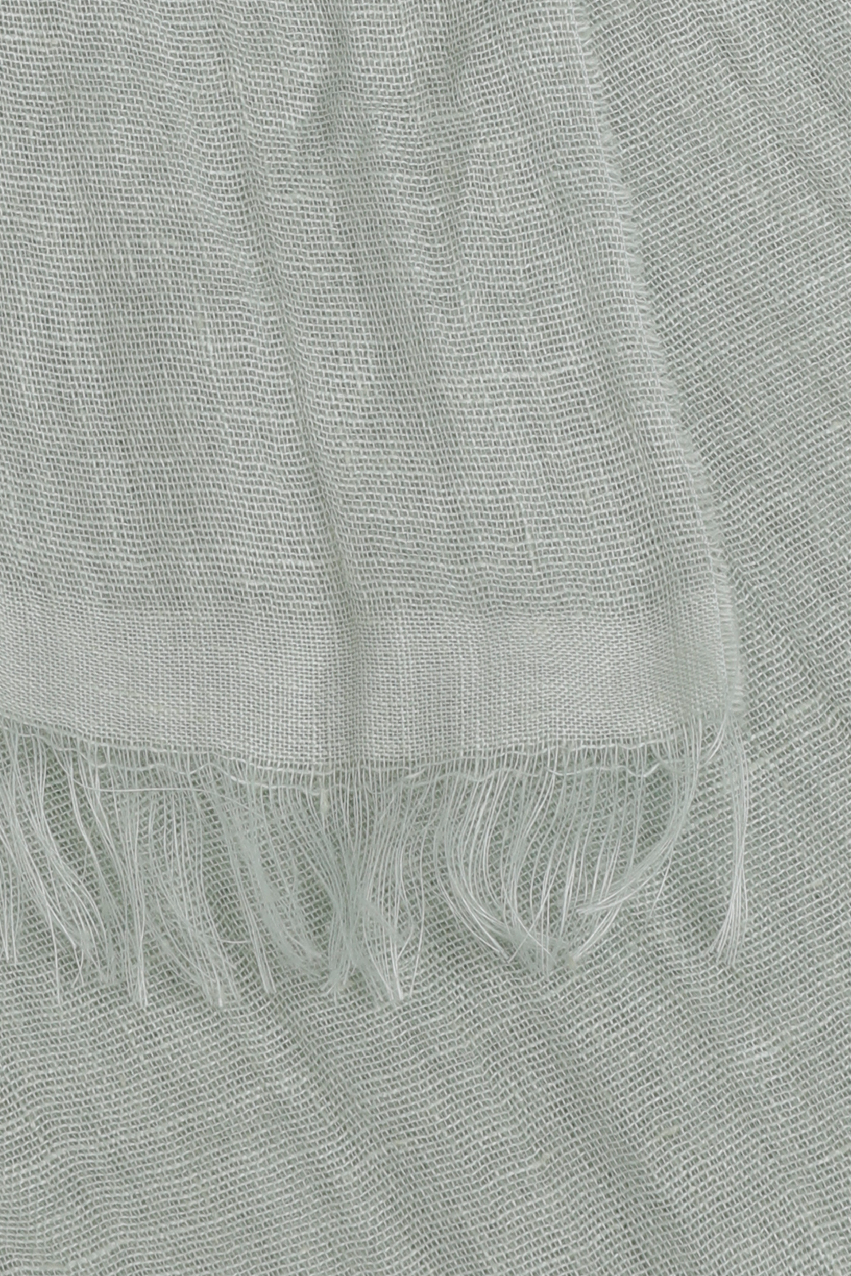 Leinen-Schal mit Fransen