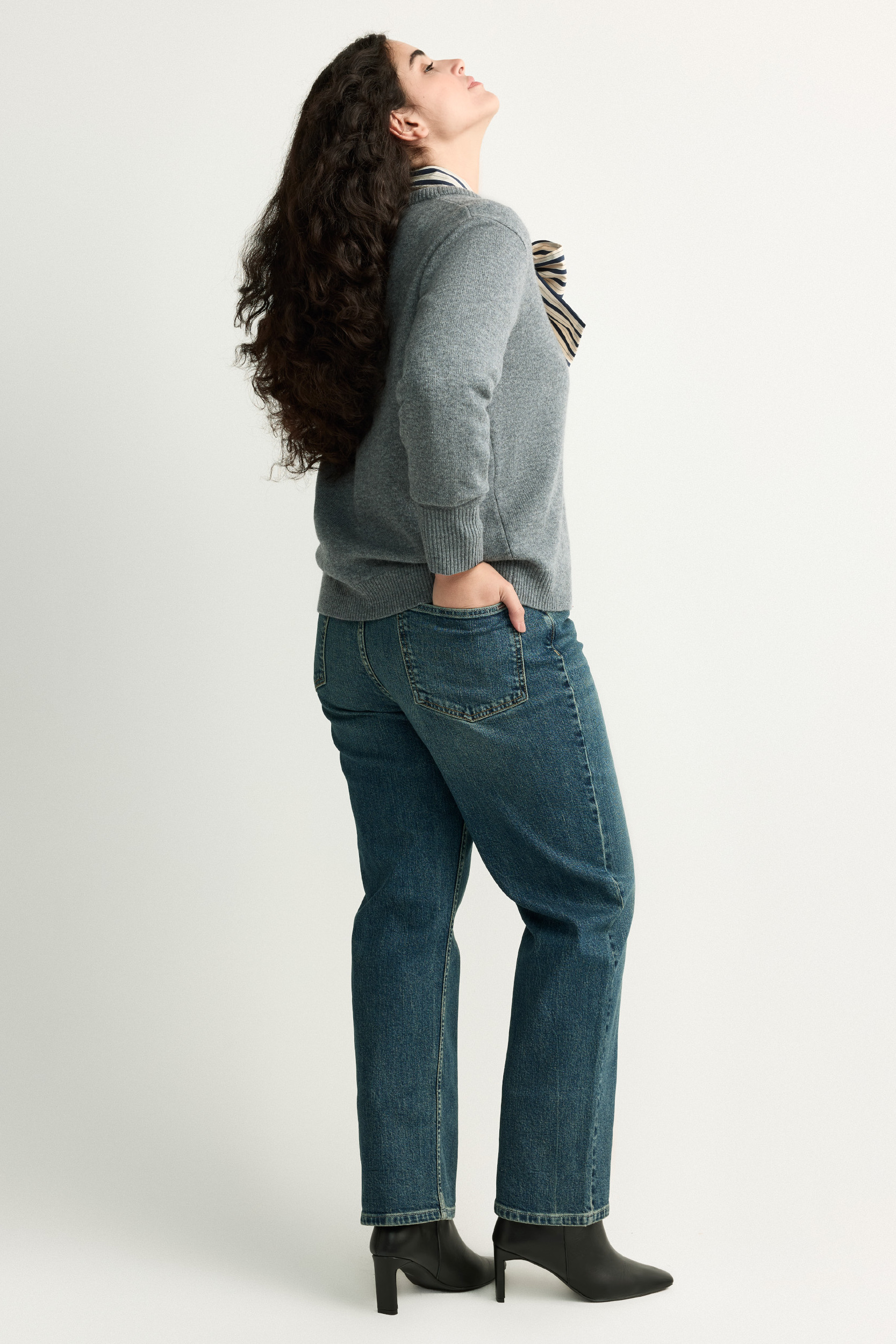 Jean à jambes droites