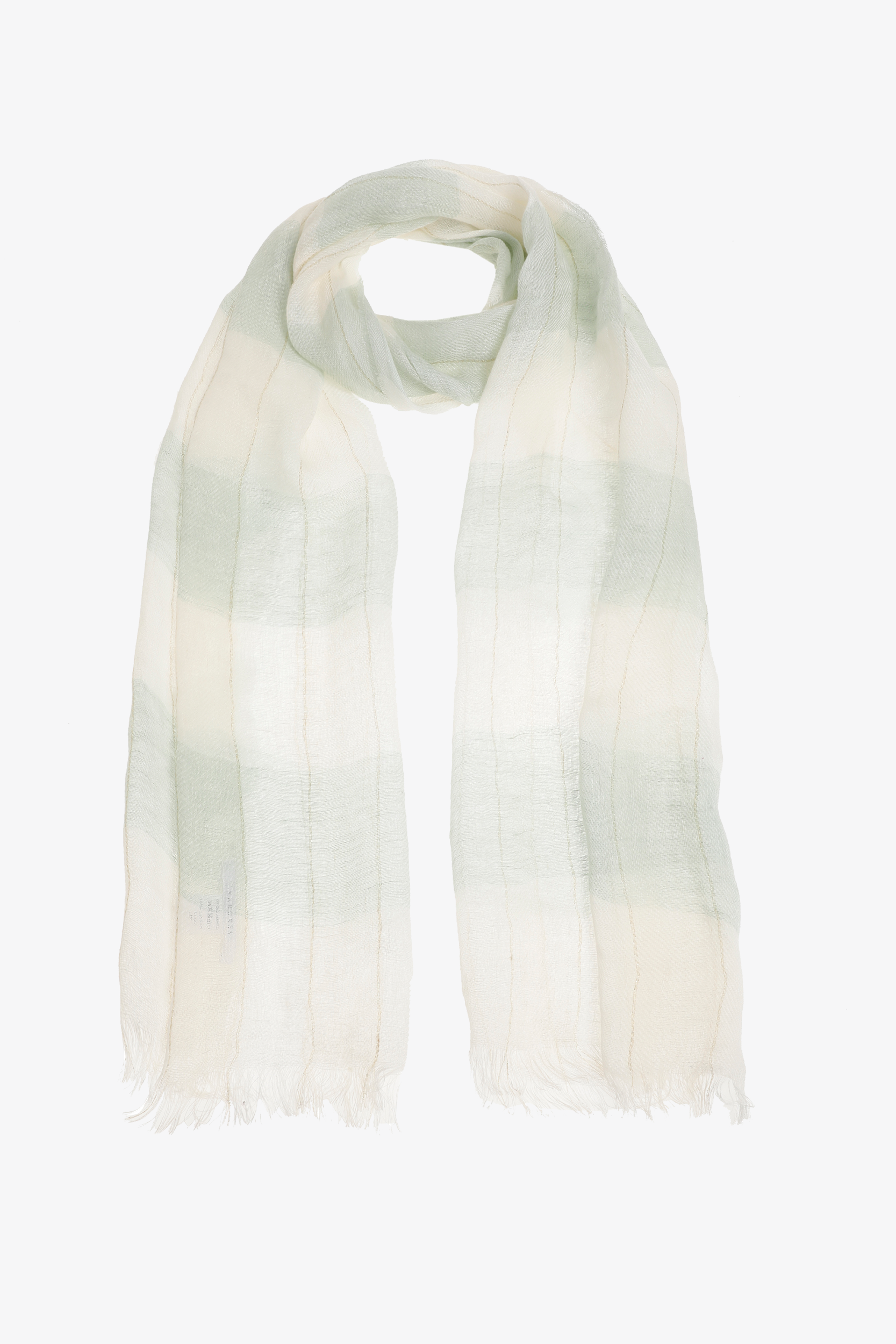 Linen scarf with subtle sparkle 