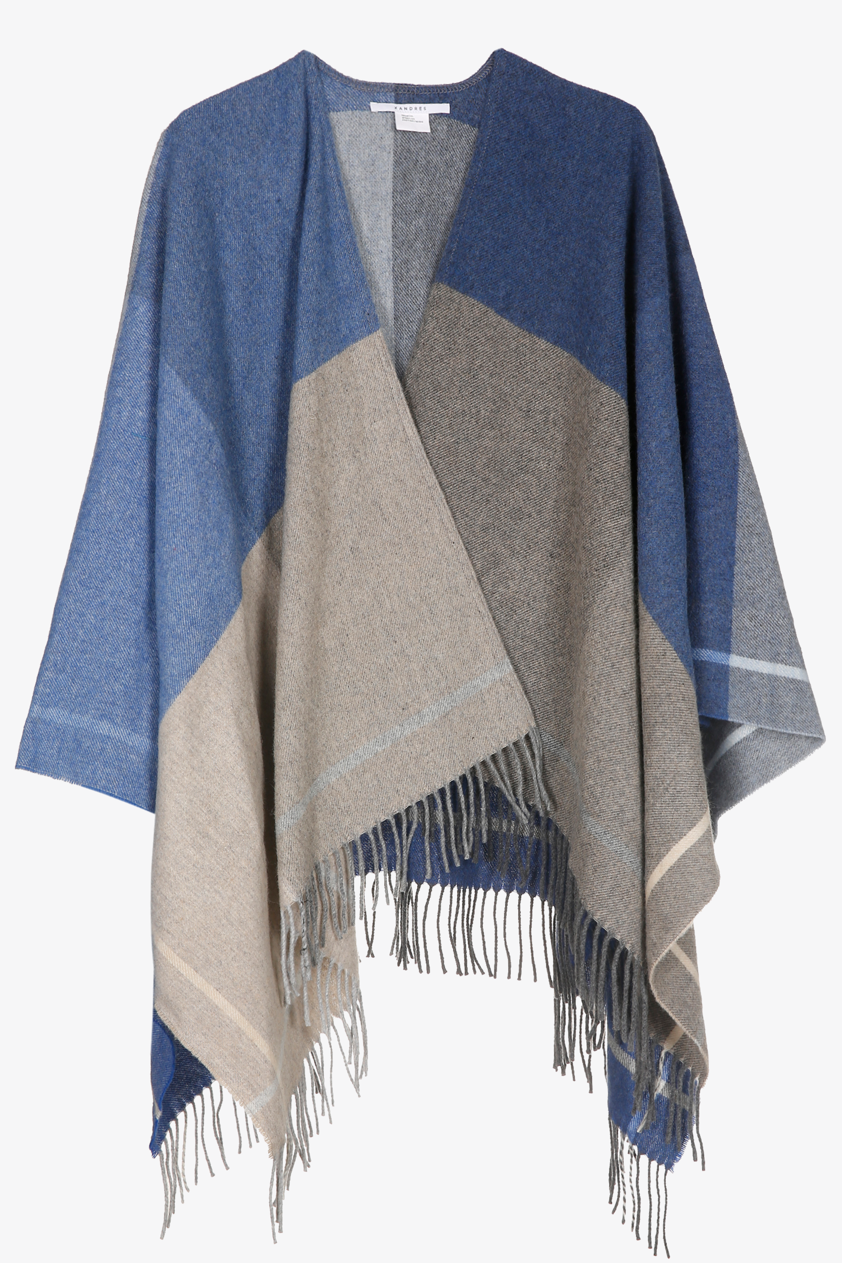 Poncho mit Karomuster