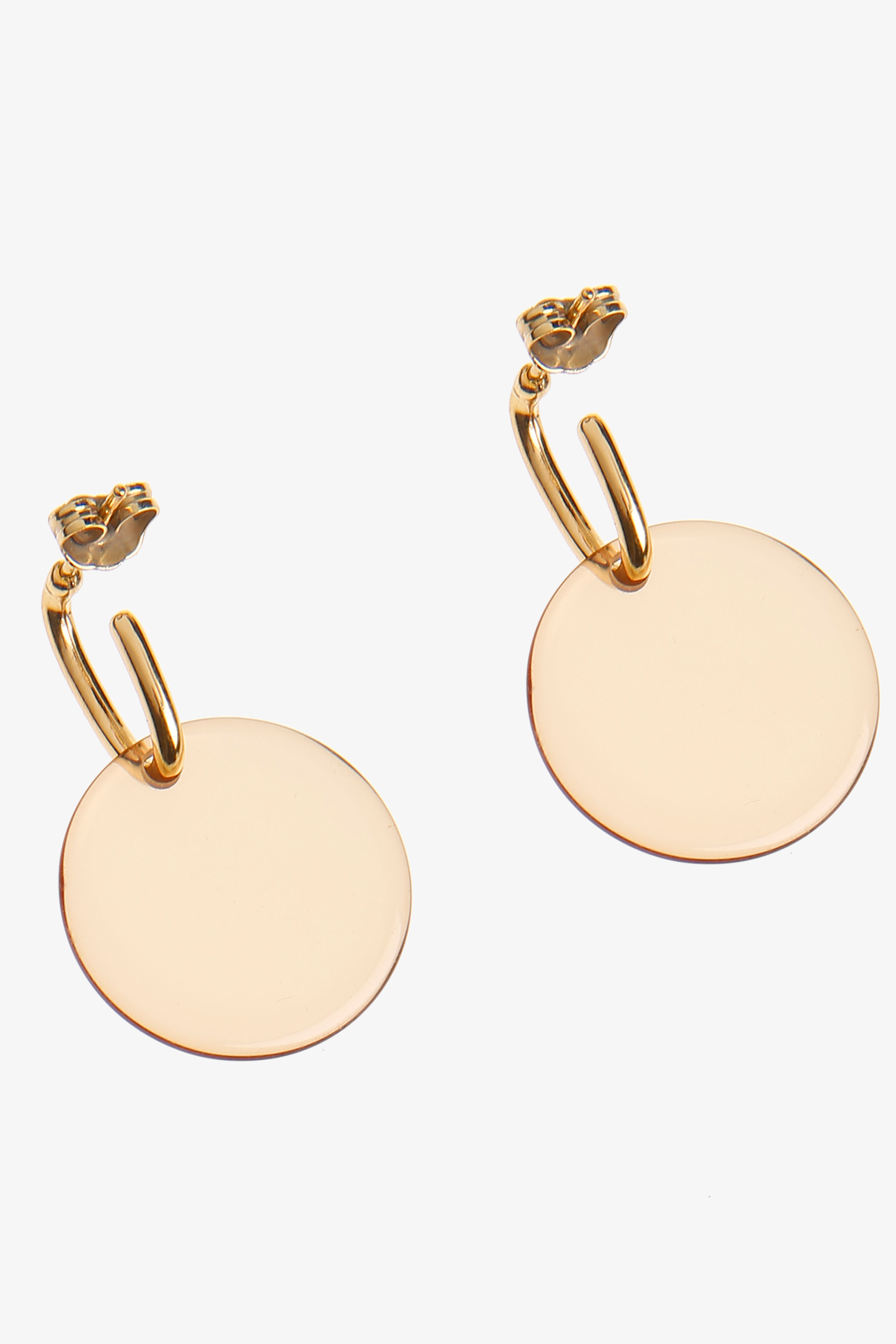 Round earrings