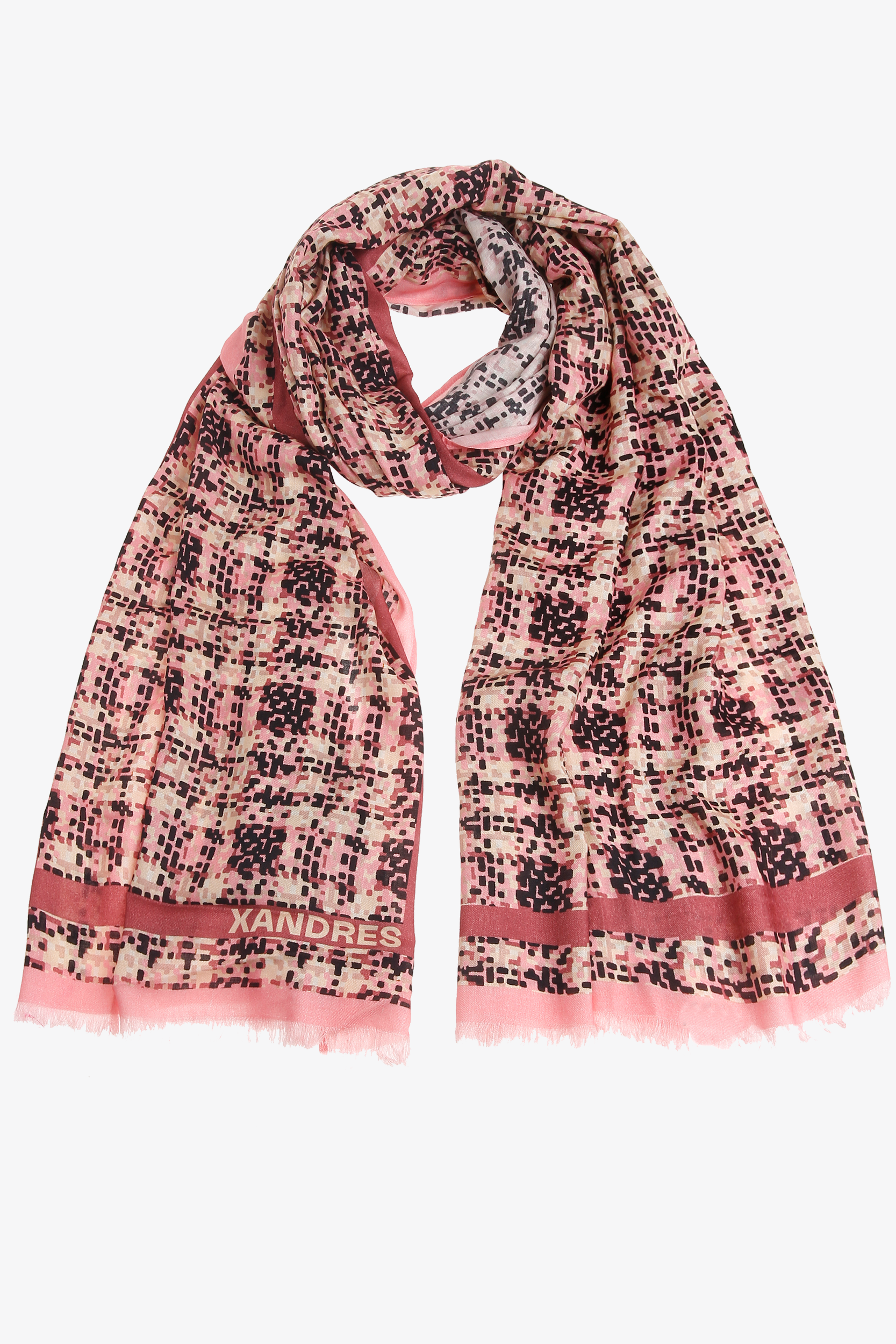 Écharpe à motif multicolore