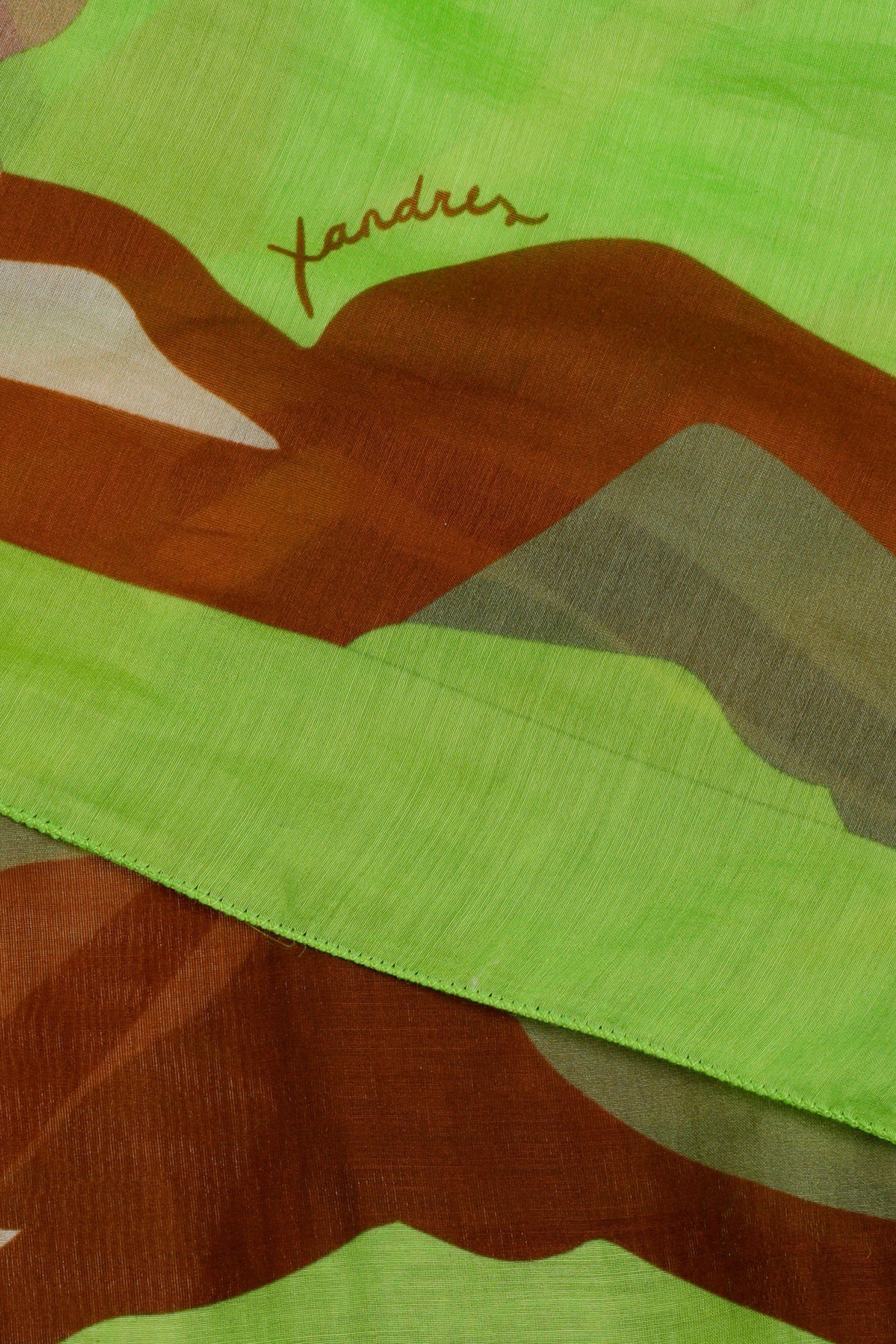 Scarf with landscape print