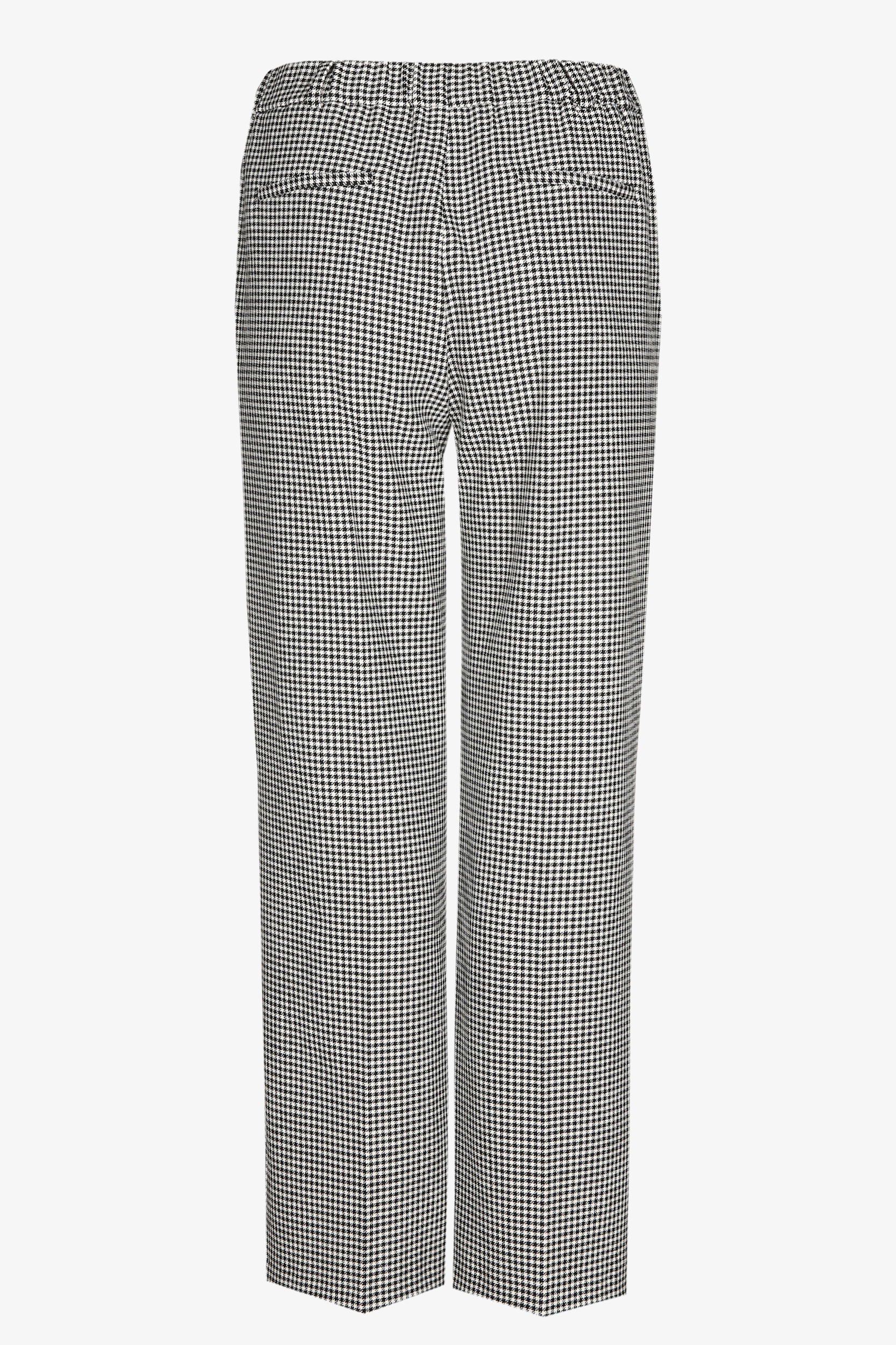 Pantalon à motif pied-de-poule