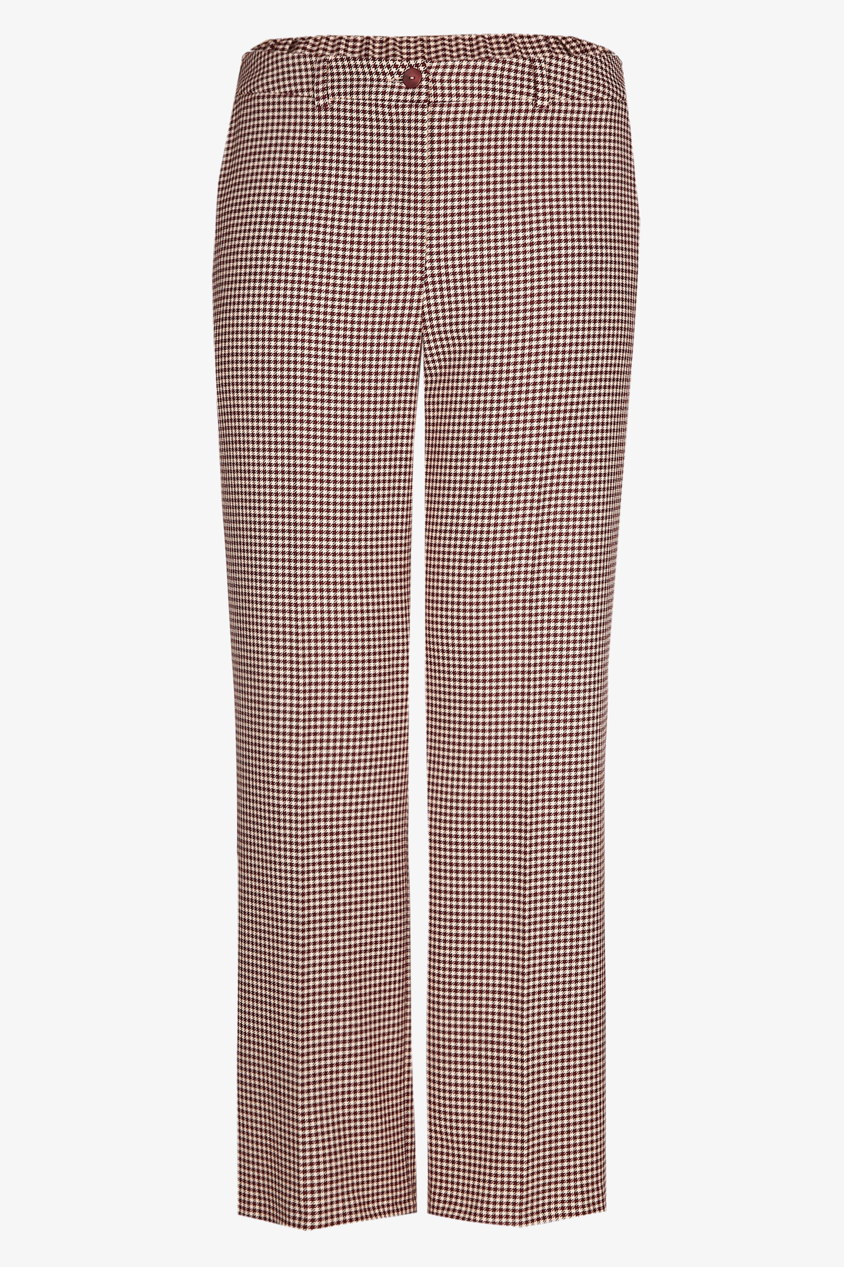 Pantalon à motif pied-de-poule