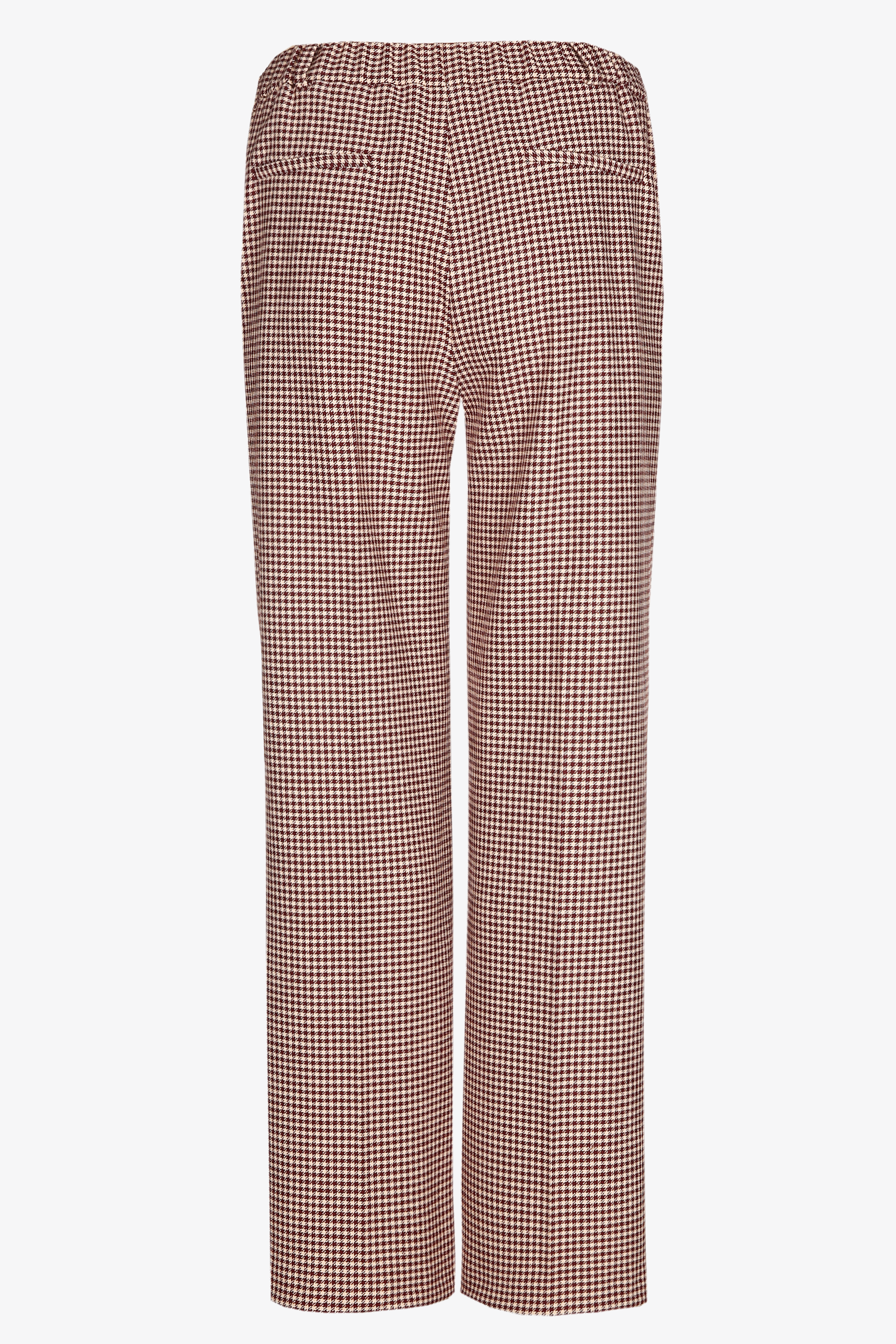 Pantalon à motif pied-de-poule