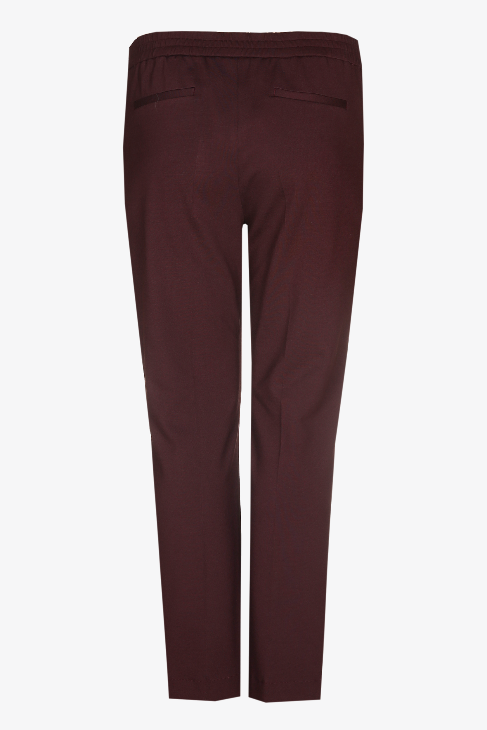 Trousers with a pressed crease