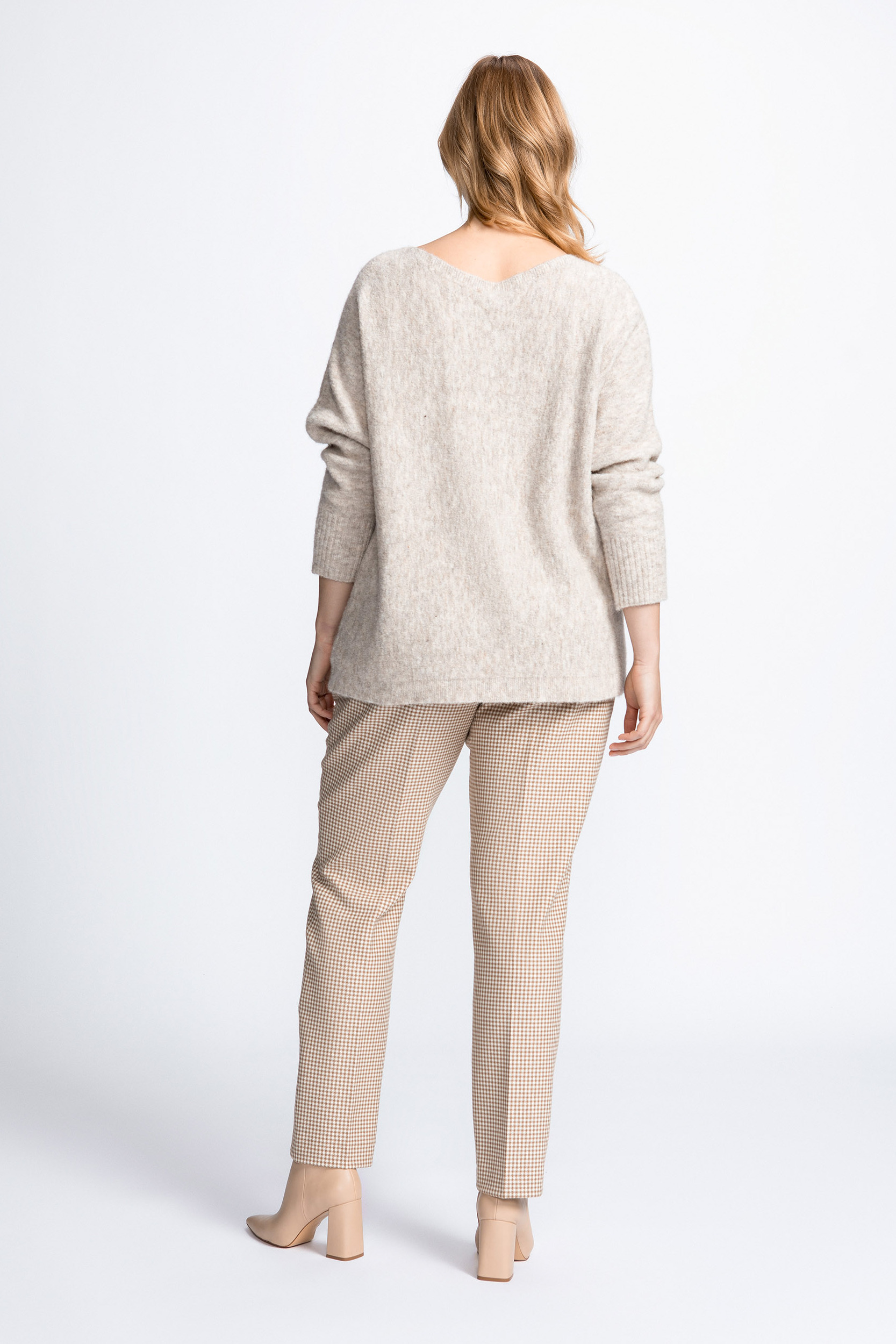 Pantalon à jambes étroites avec motif