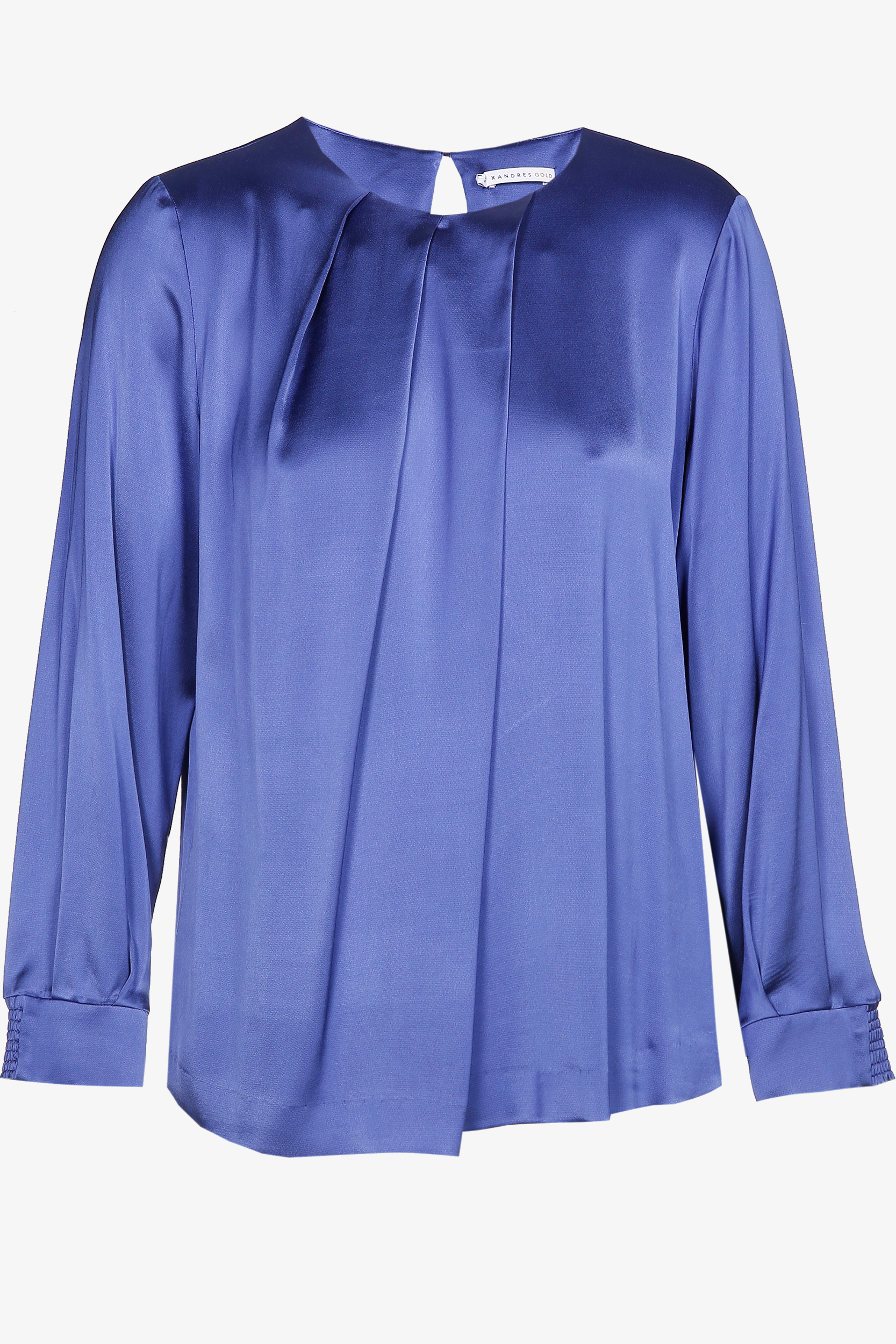 Bluse in glänzender Satinoptik