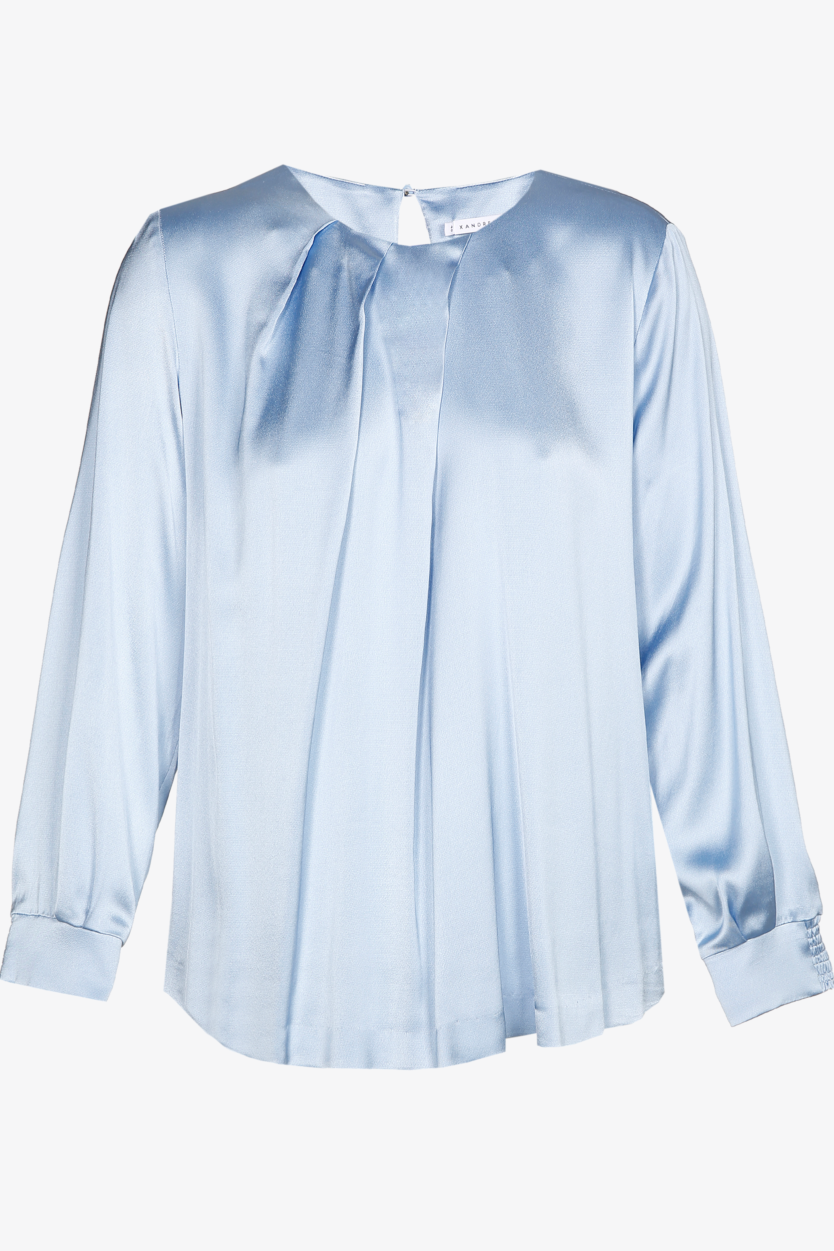 Bluse in glänzender Satinoptik