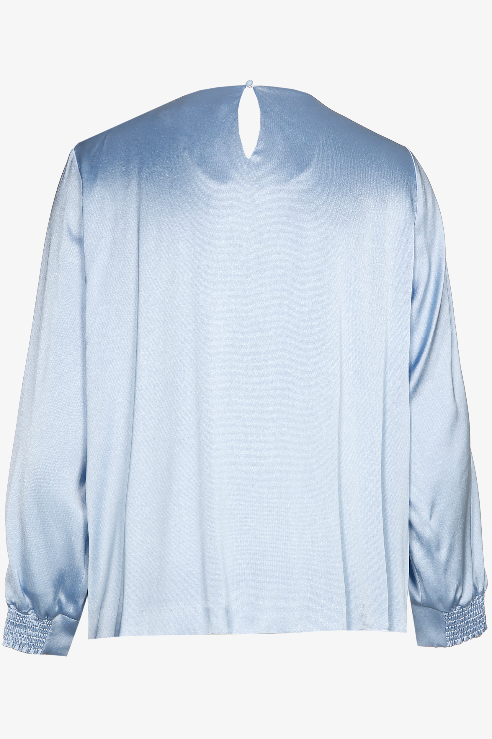 Bluse in glänzender Satinoptik