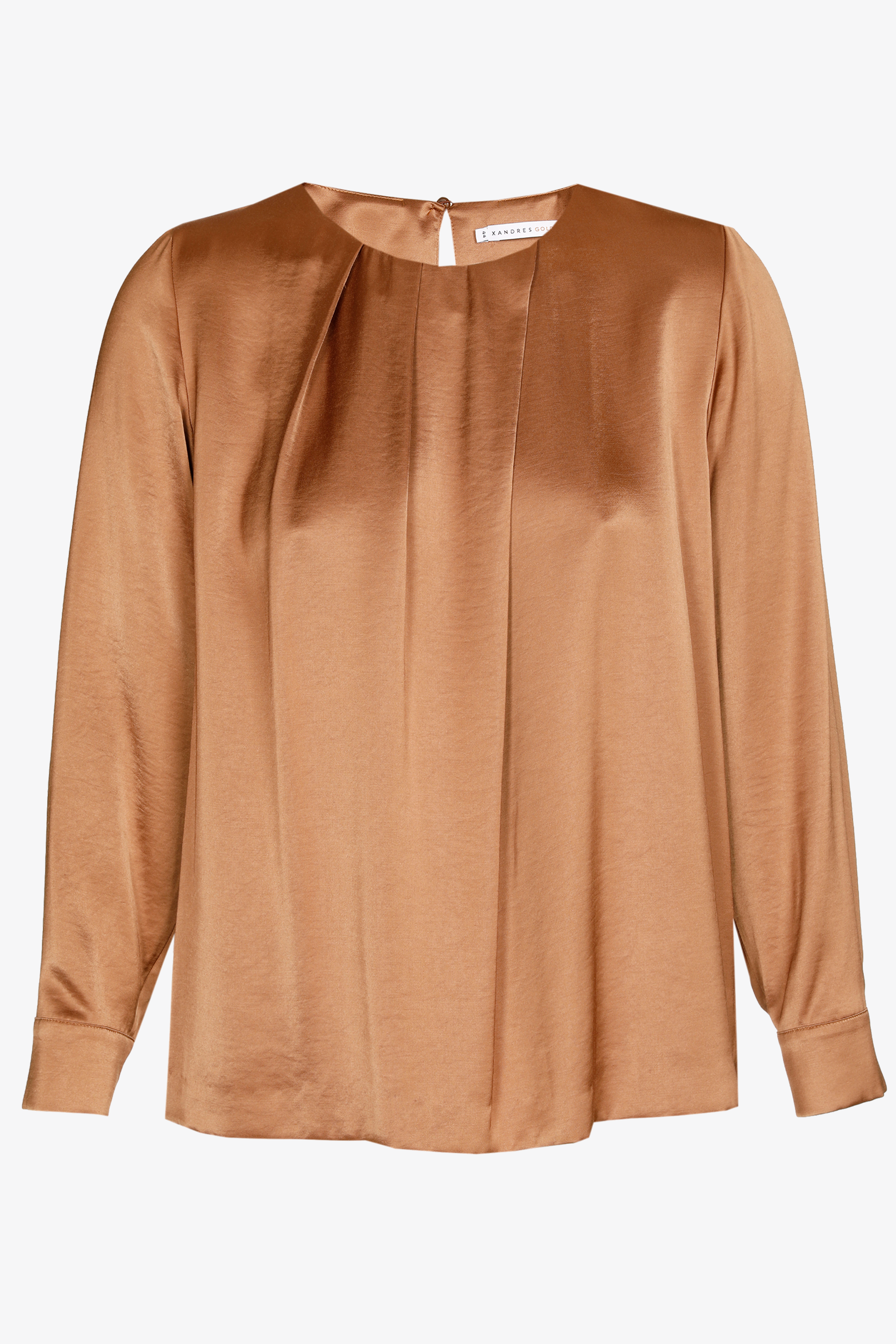 Blouse with satin sheen