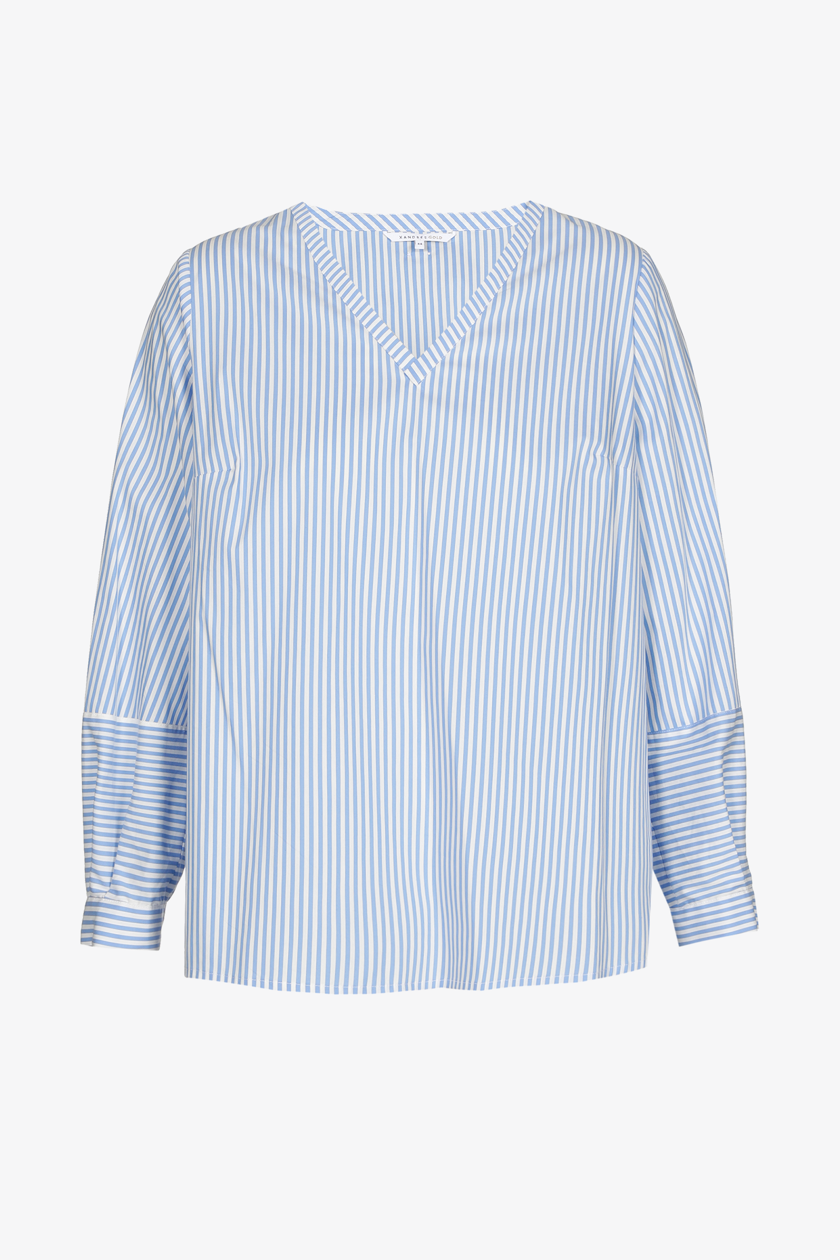 Blouse rayée en tissu extensible