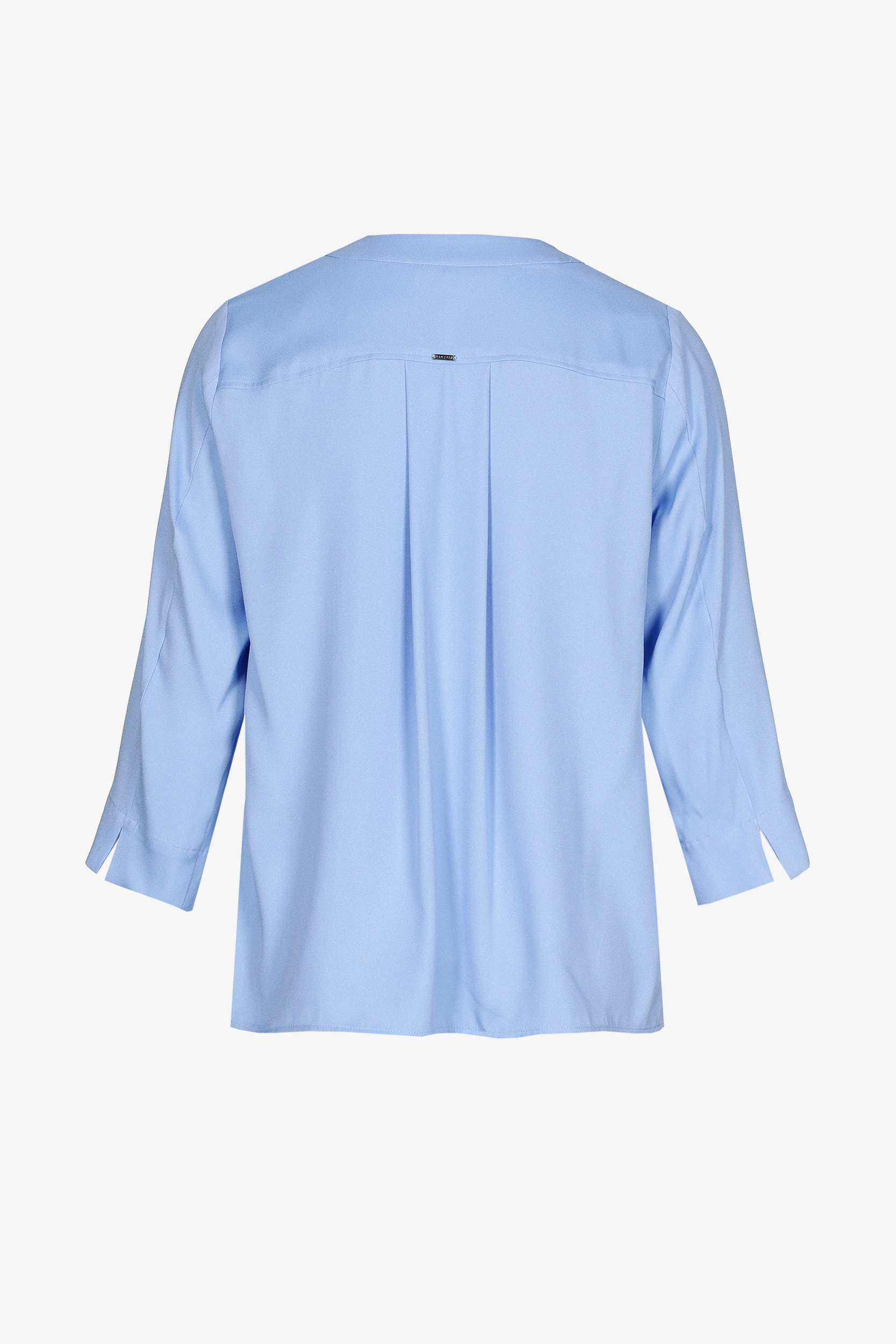 Soepelvallende blouse met V-hals