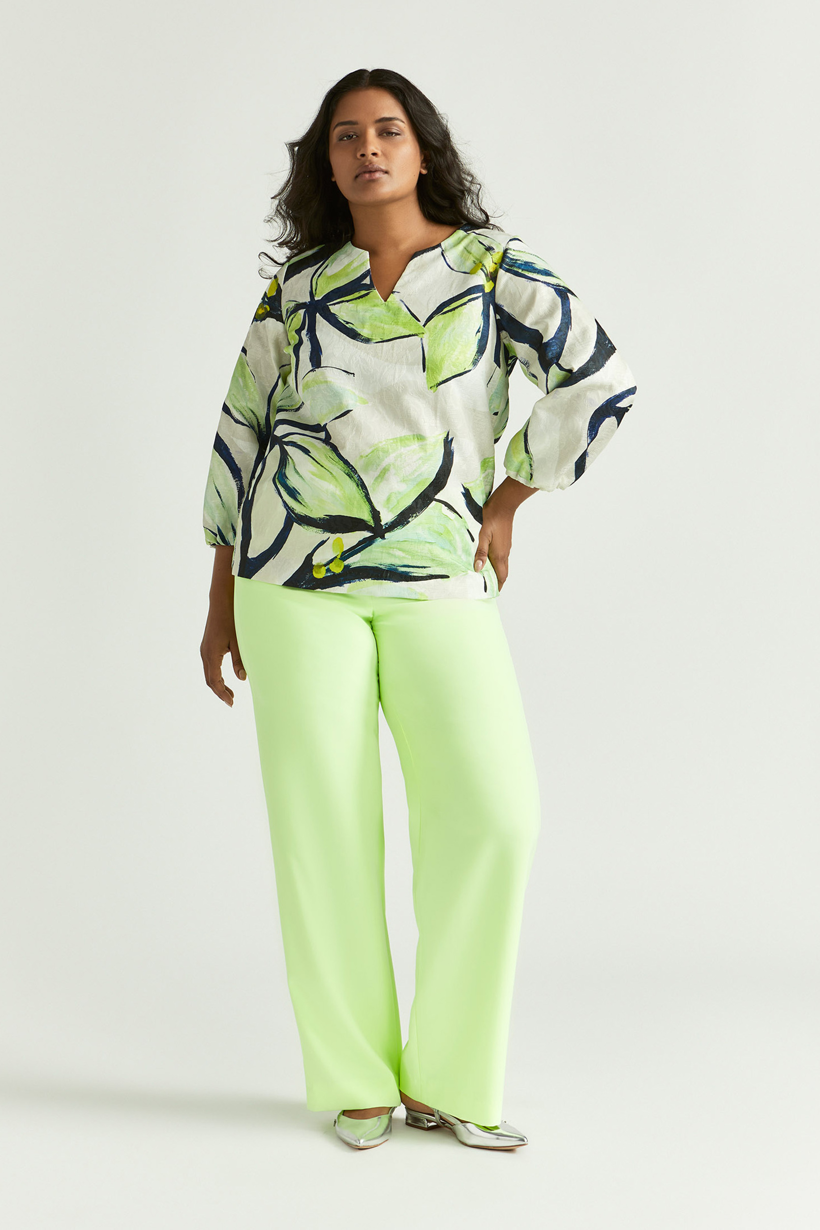 Blouse à motif floral