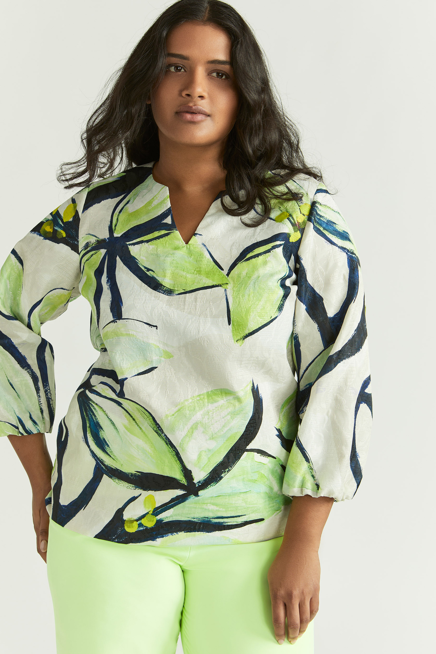 Blouse à motif floral