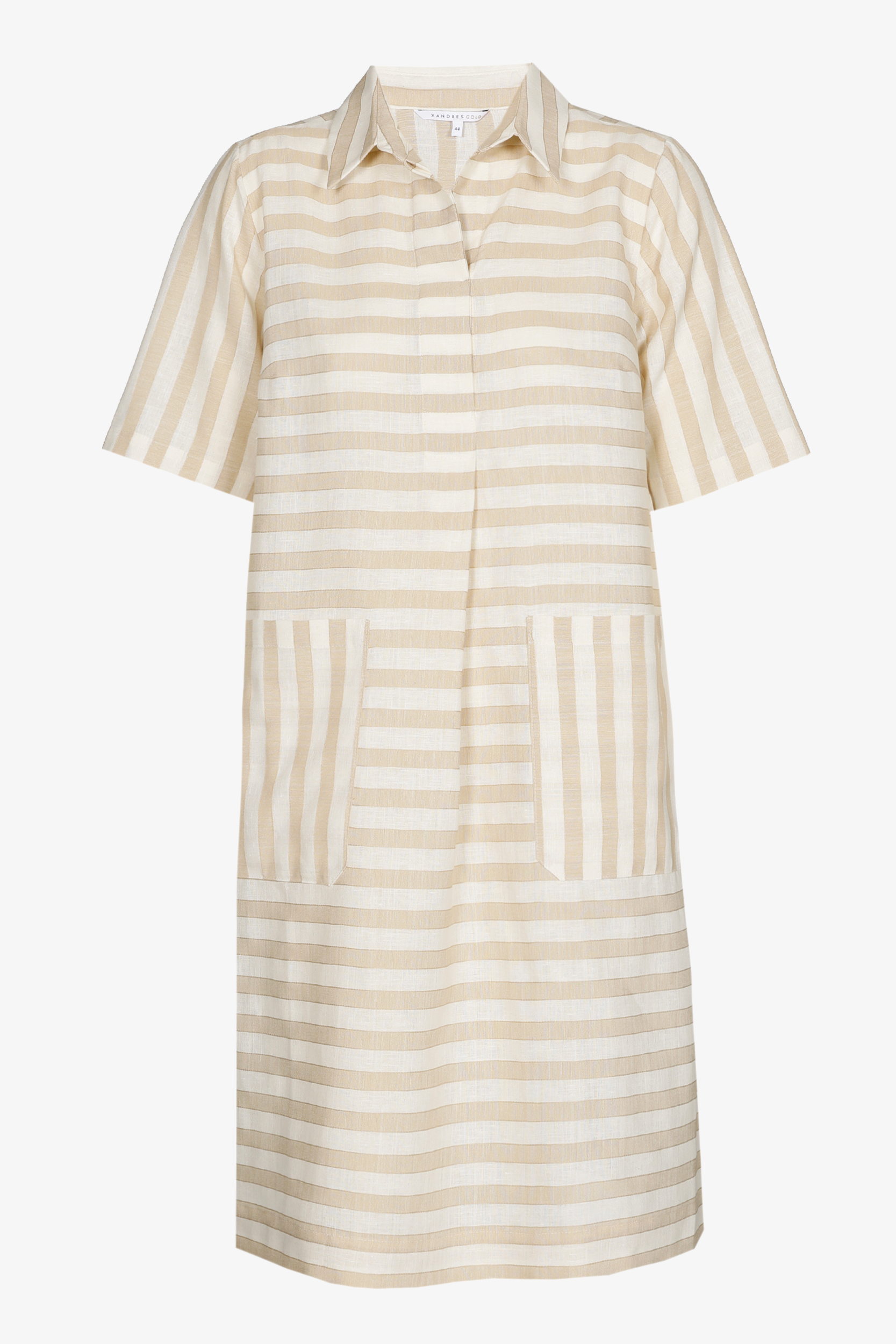 Robe courte rayée