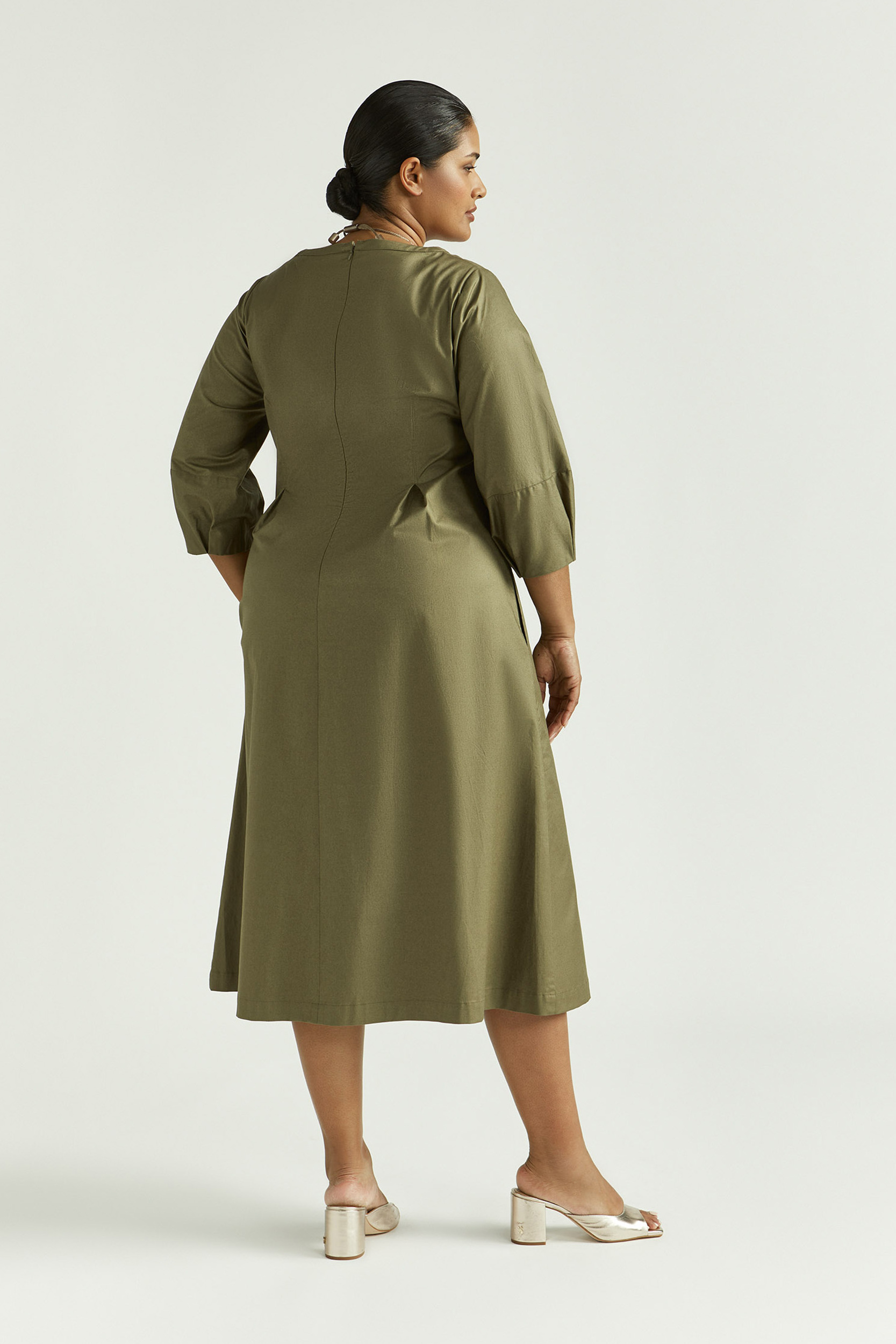 Robe longue en coton