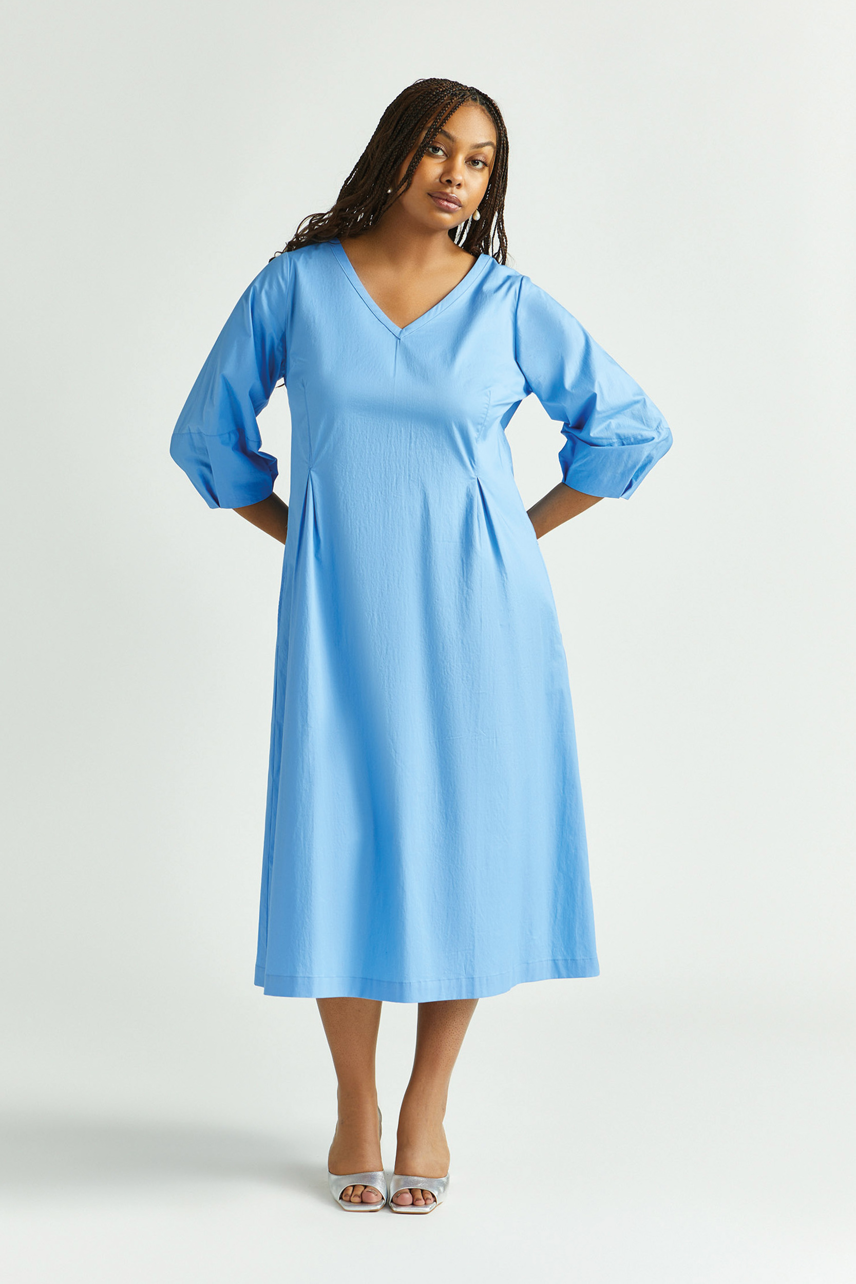 Robe longue en coton