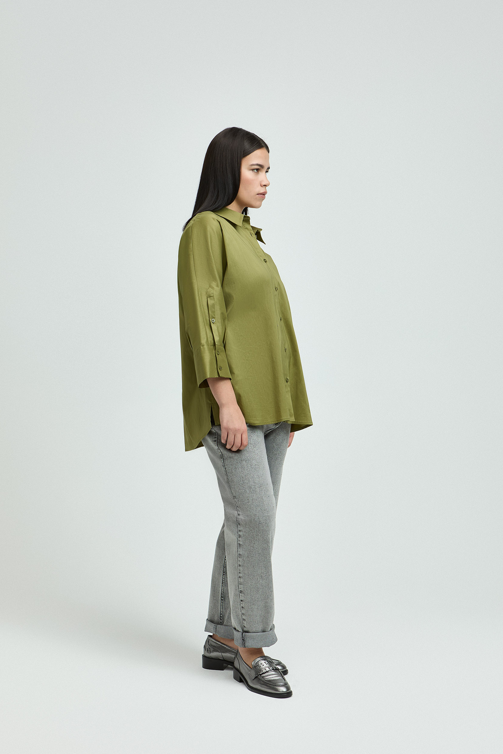 Lange hemdblouse