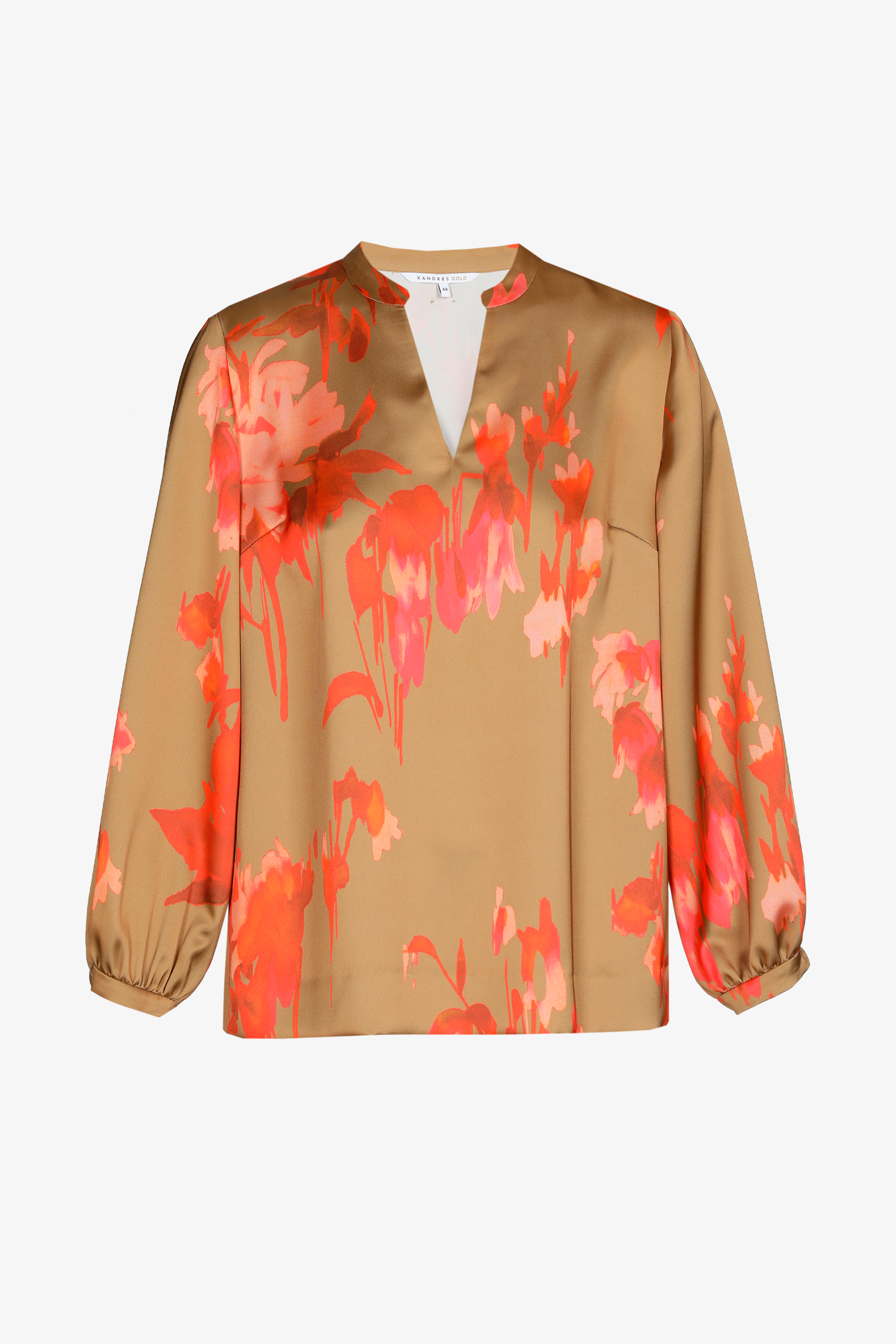 Blouse met satijnlook