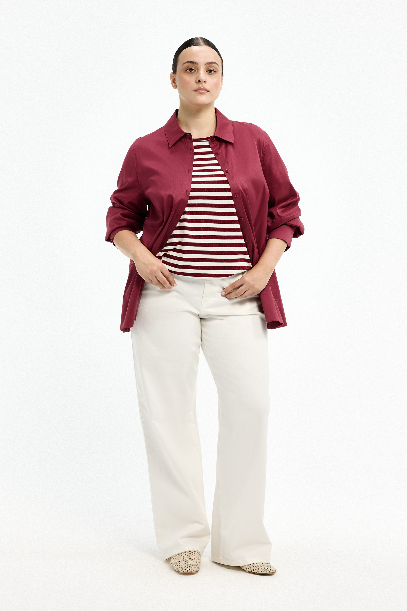 Tuniekblouse met wijde mouwen