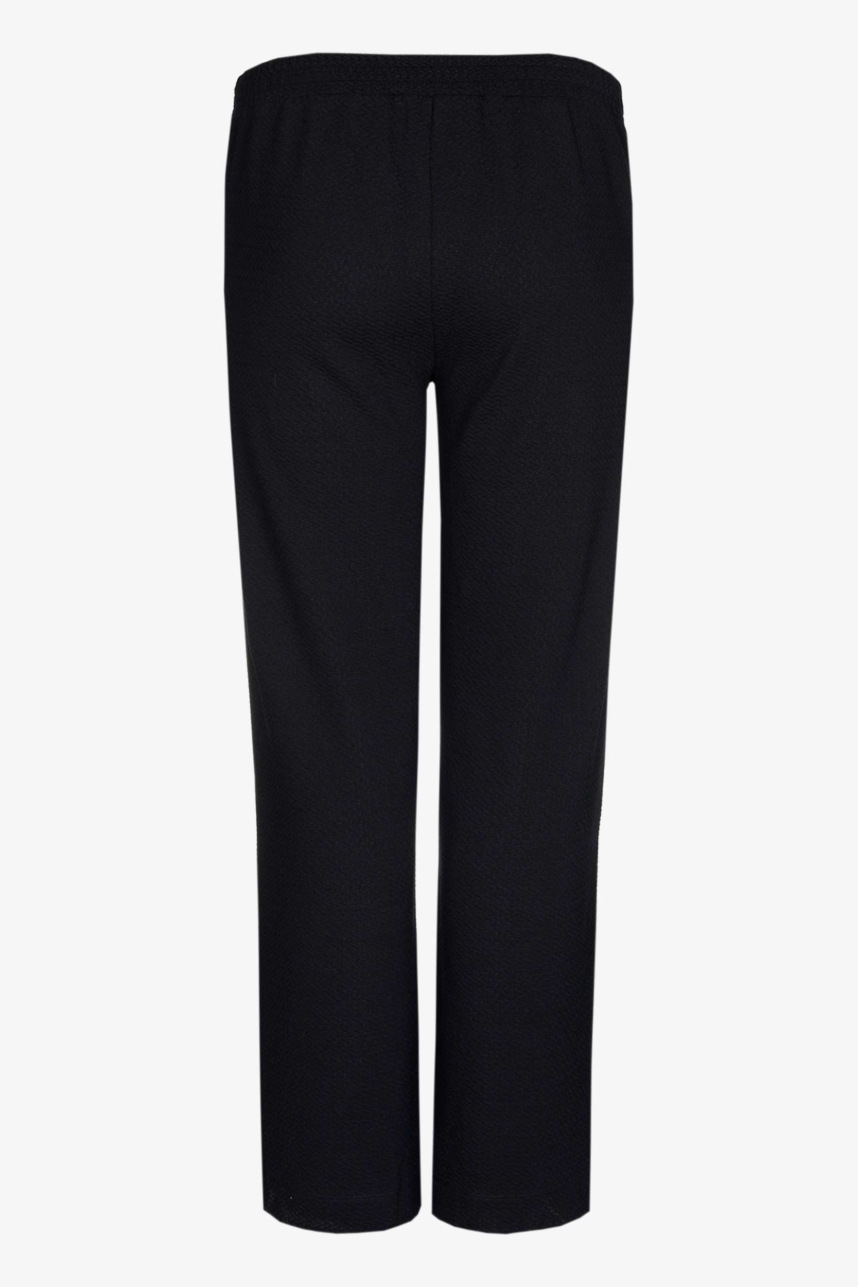Trousers with waffle stitching