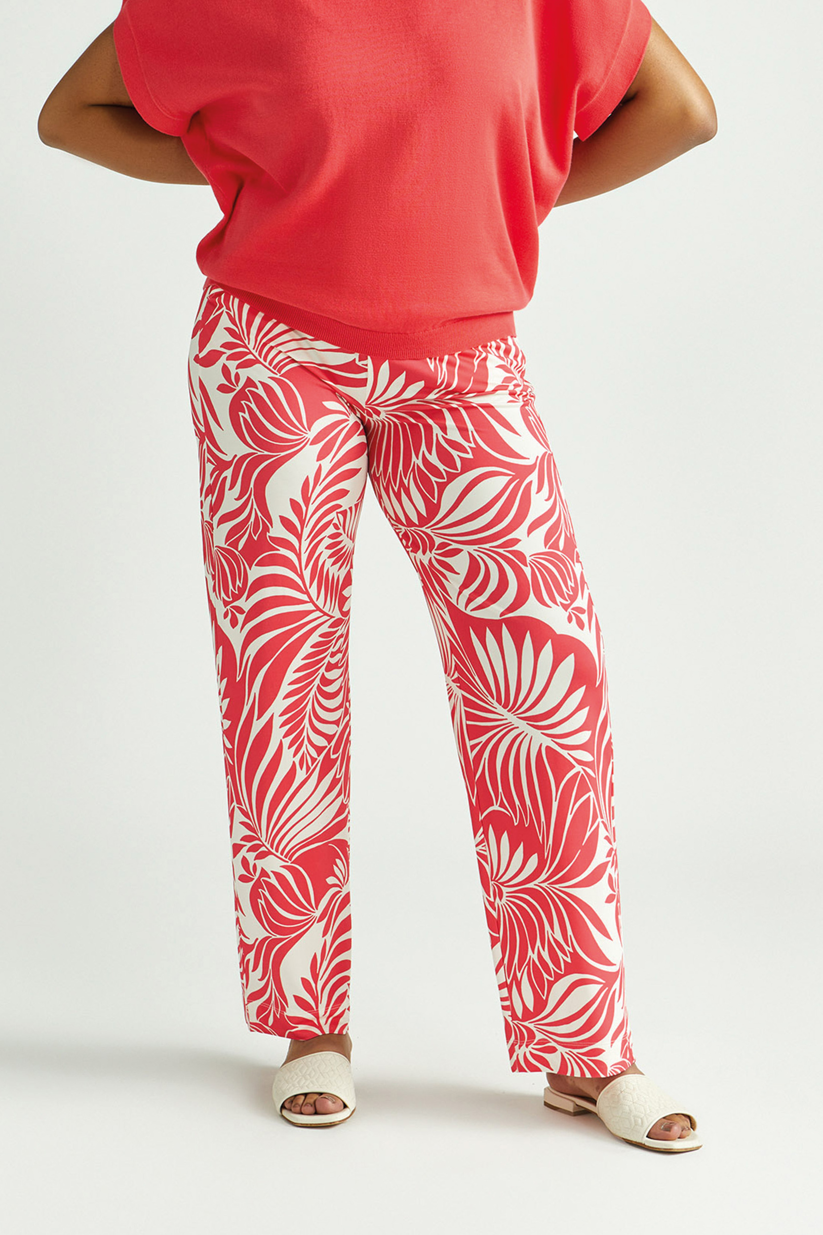 Broek met bloemenprint