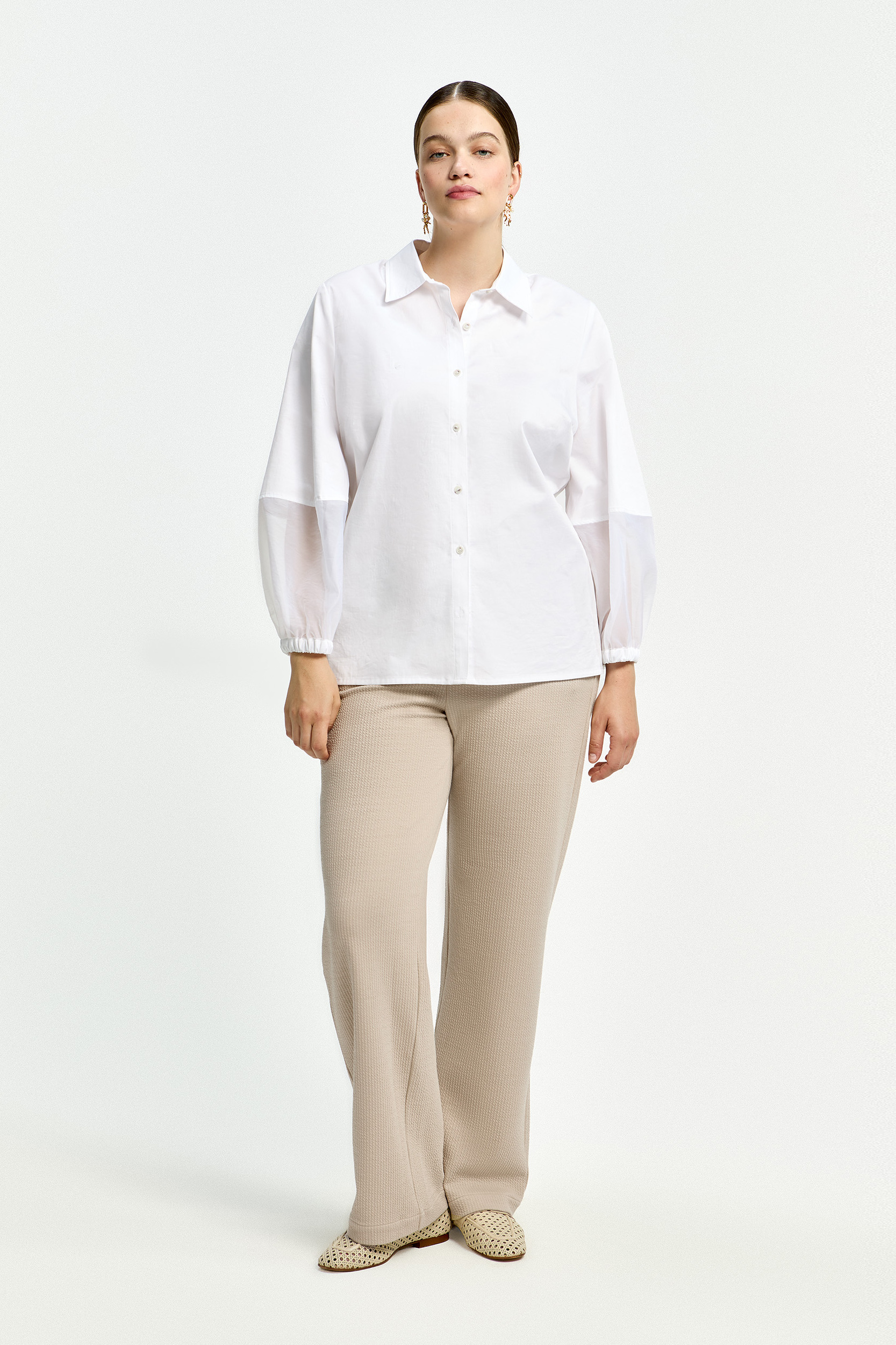 Comfortabele seersucker broek