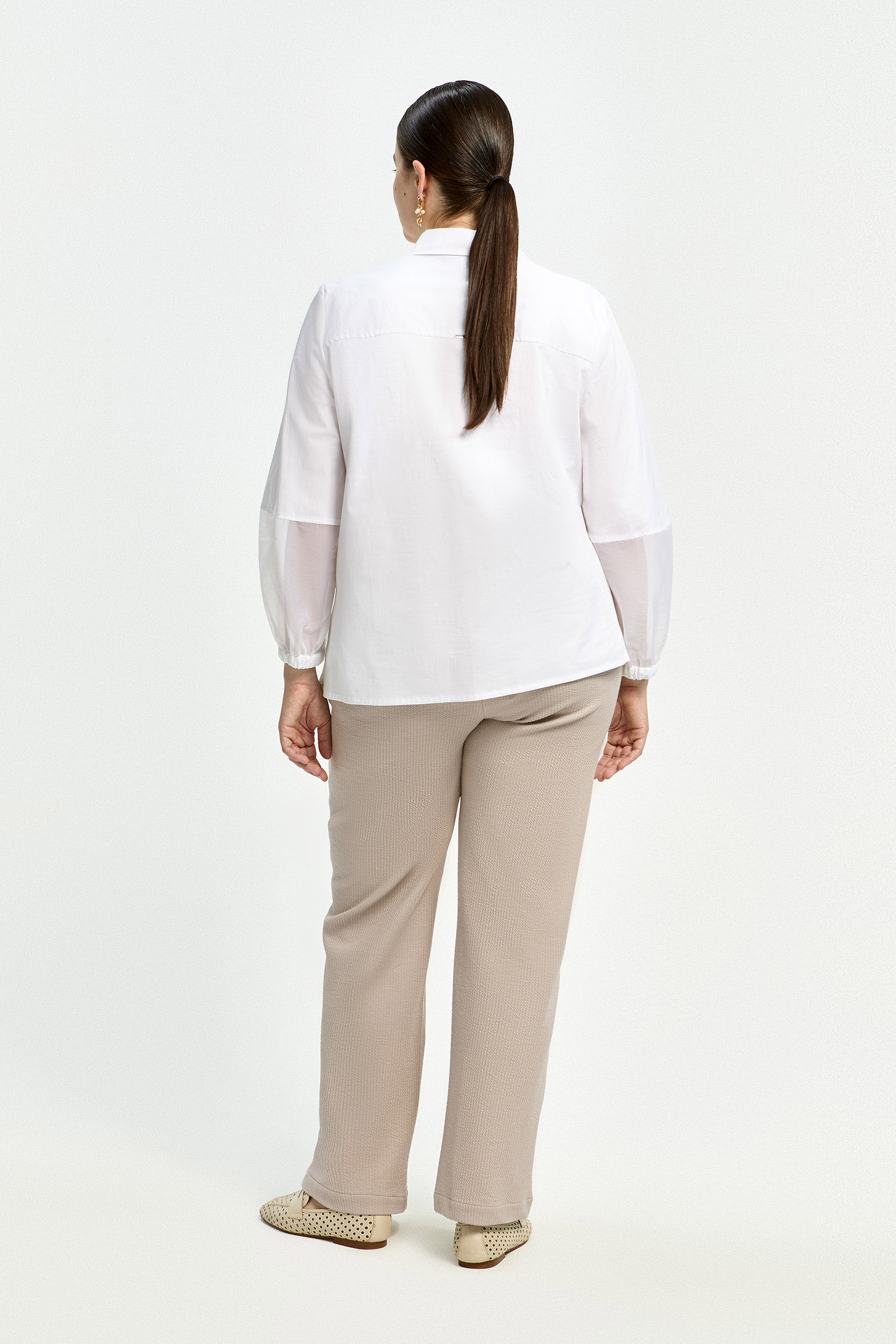 Comfortabele seersucker broek