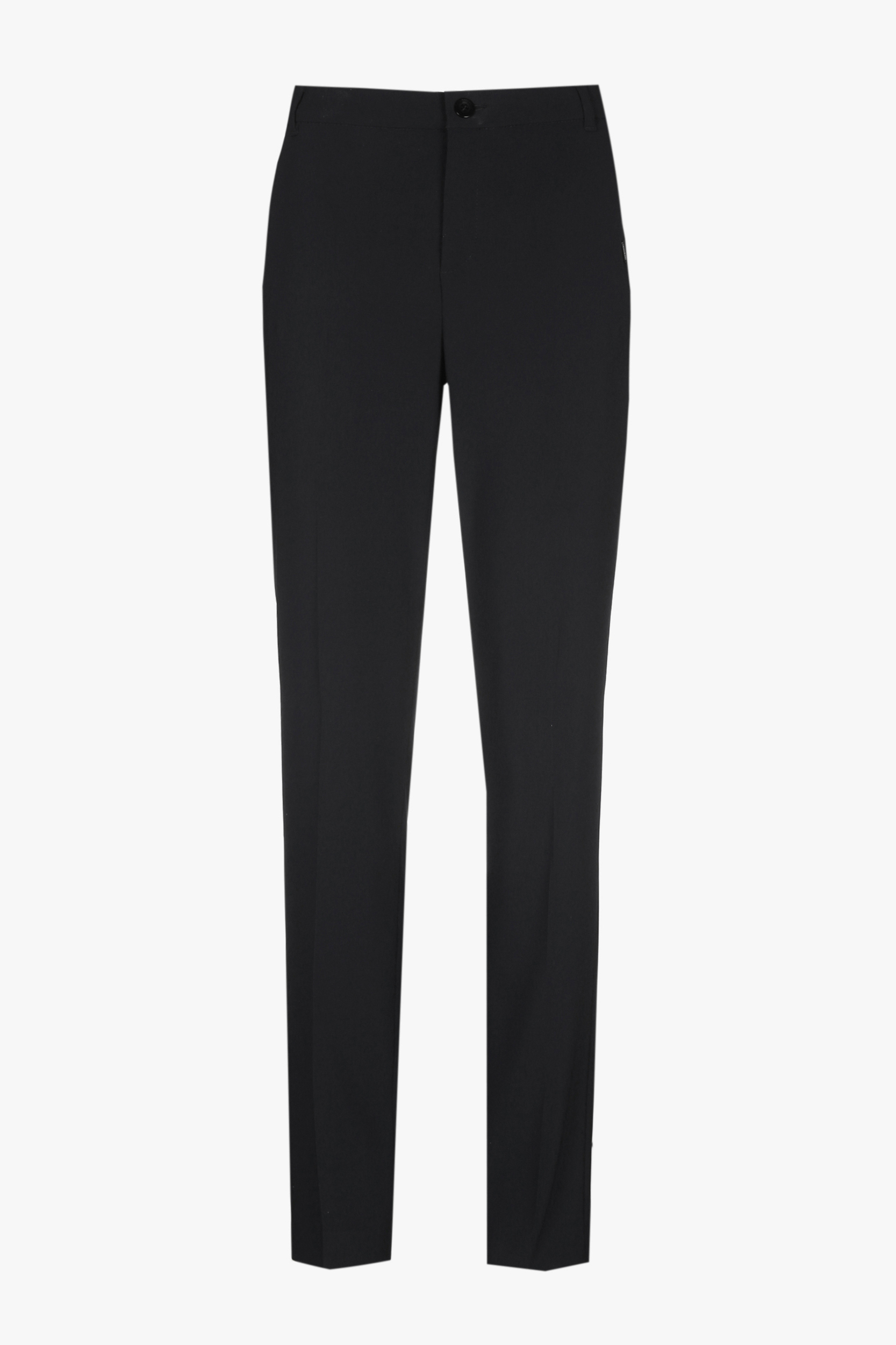 Black wrinkle-free chinos